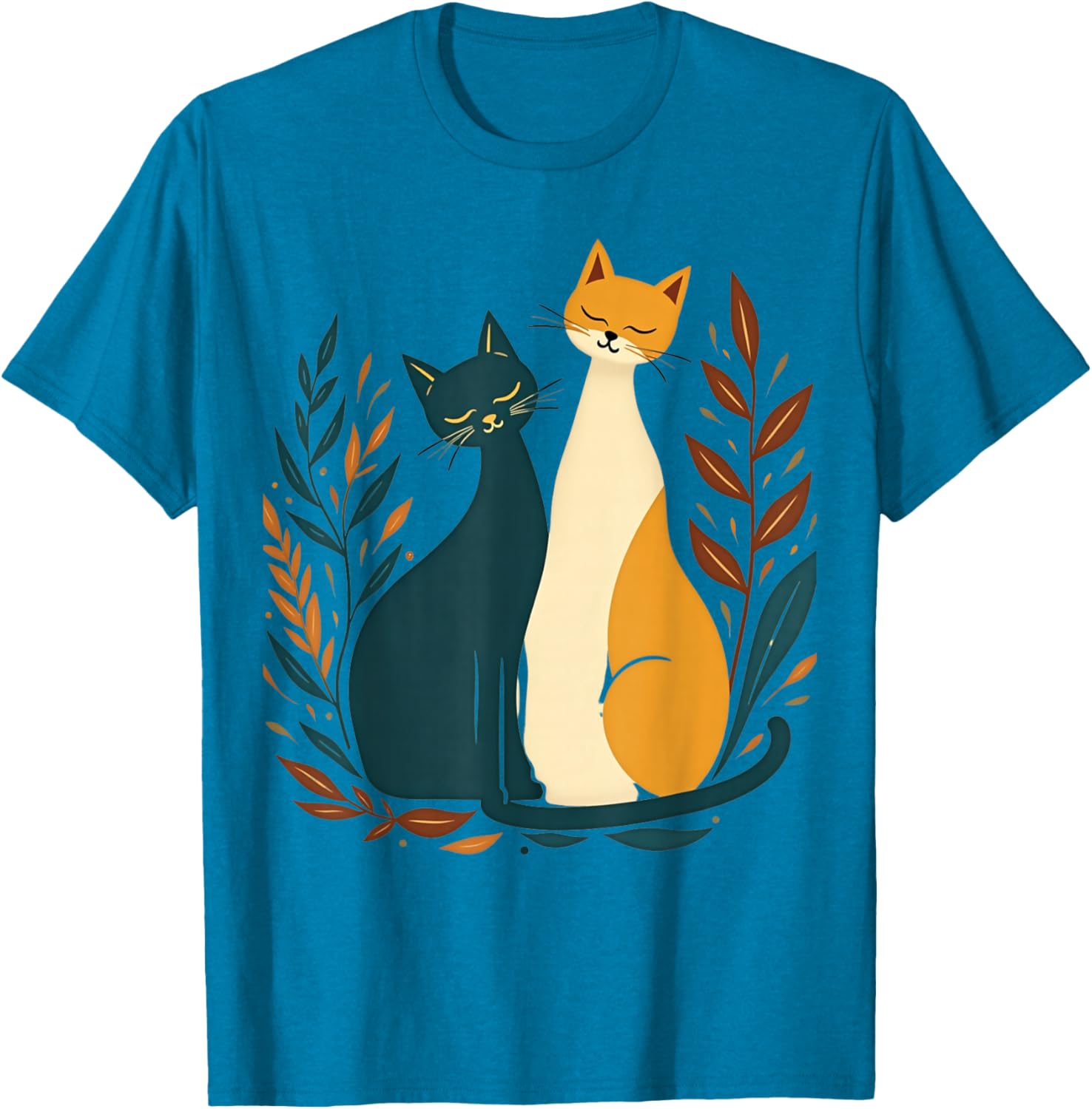 Vintage Mid-Century Modern Cat T-Shirt 50s 60s Retro Style Apparel - 14