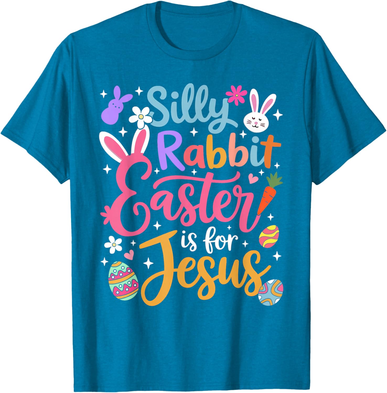 Silly Rabbit Easter Is For Jesus Christian T-Shirt for Faithful Celebrations - 12