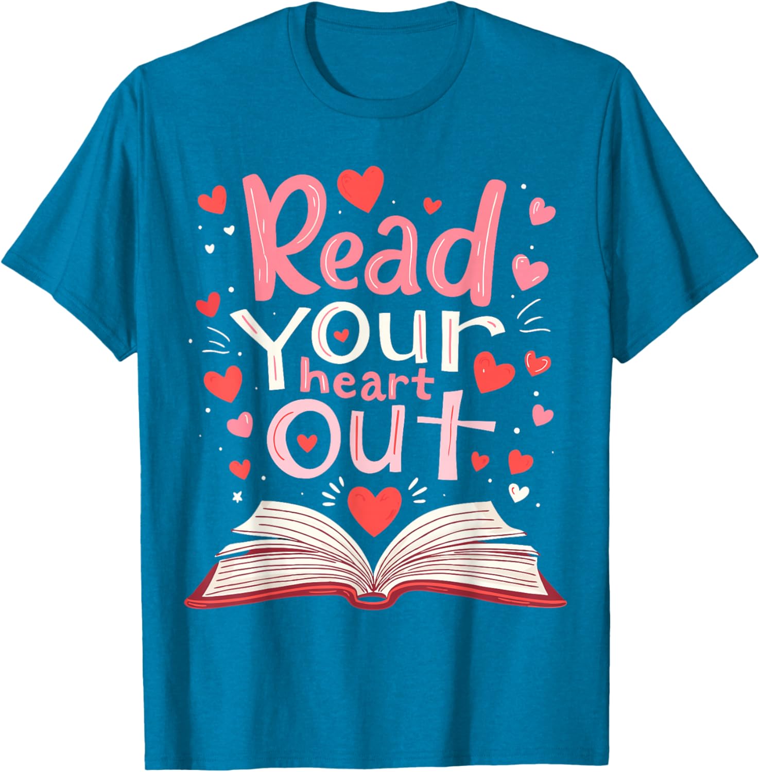 Read Your Heart Out Teacher Valentine's Day T-Shirt for Book Lovers - 10