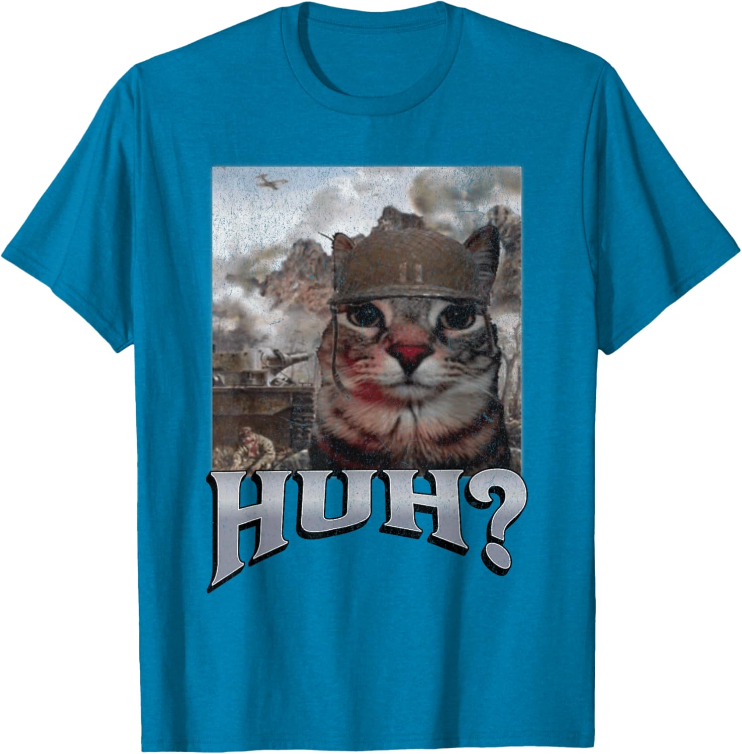 Funny Cat Meme T-Shirt for Men and Women - Huh? Graphic Tee - 12