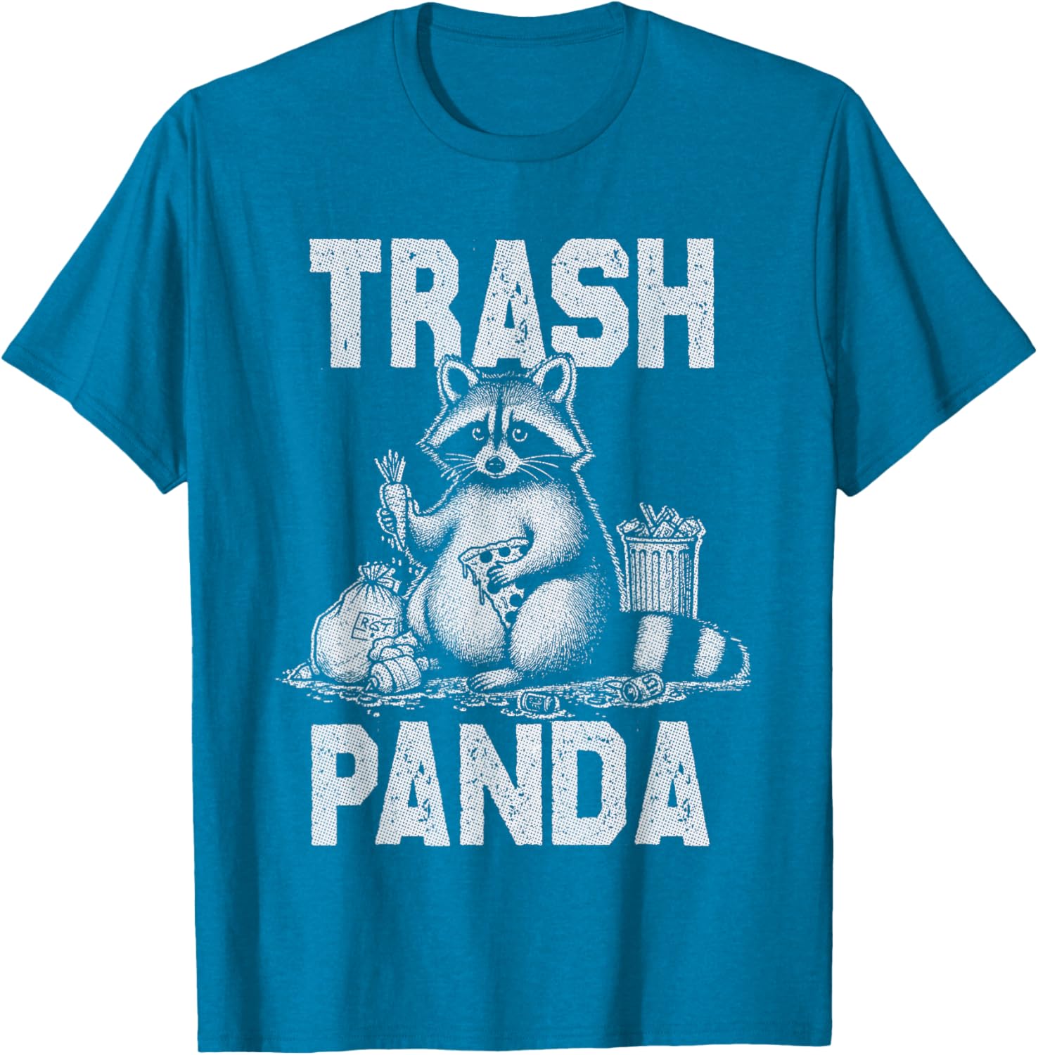 Funny Trash Panda Raccoon Eating Garbage T-Shirt for Animal Lovers - 4
