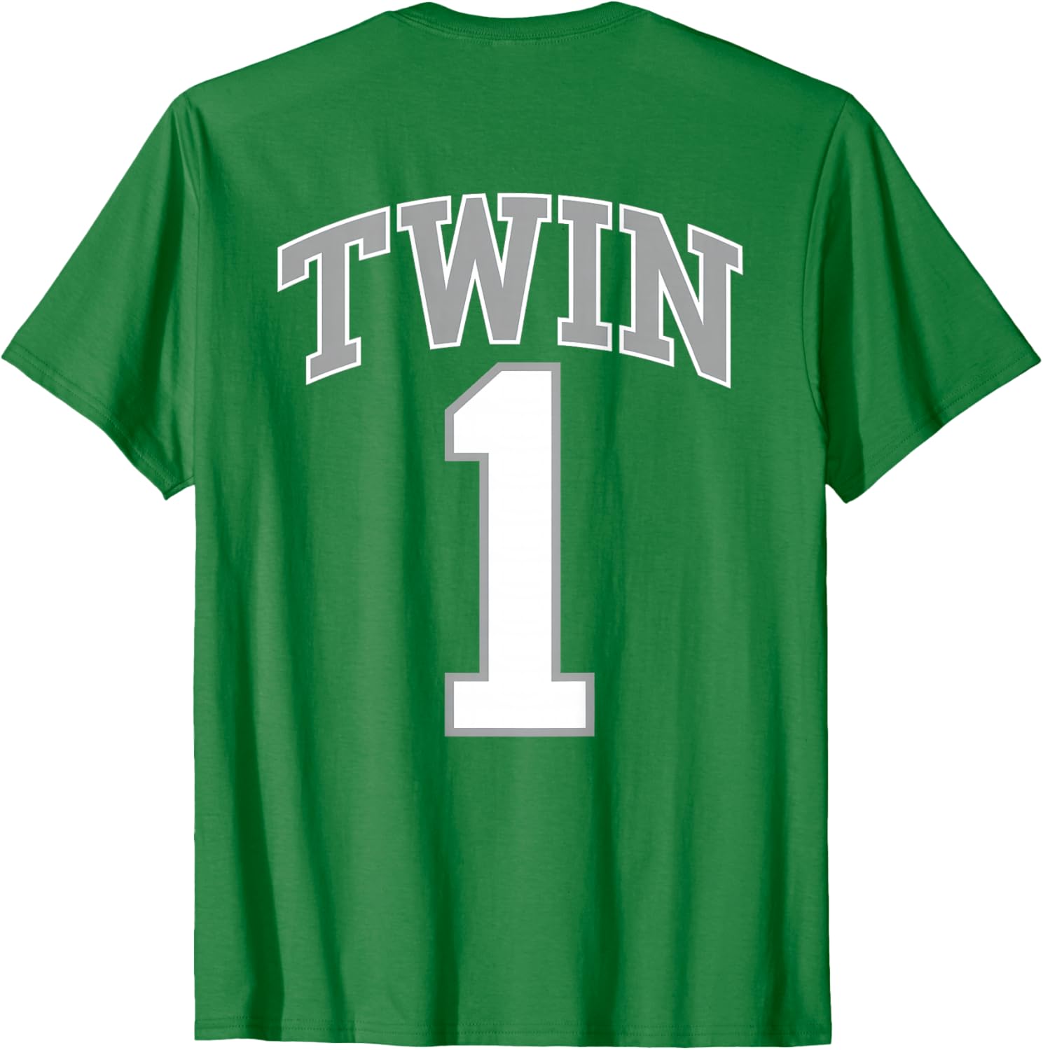 Matching TWIN 1 and TWIN 2 Funny Jersey T-Shirts for Adults and Kids - 20