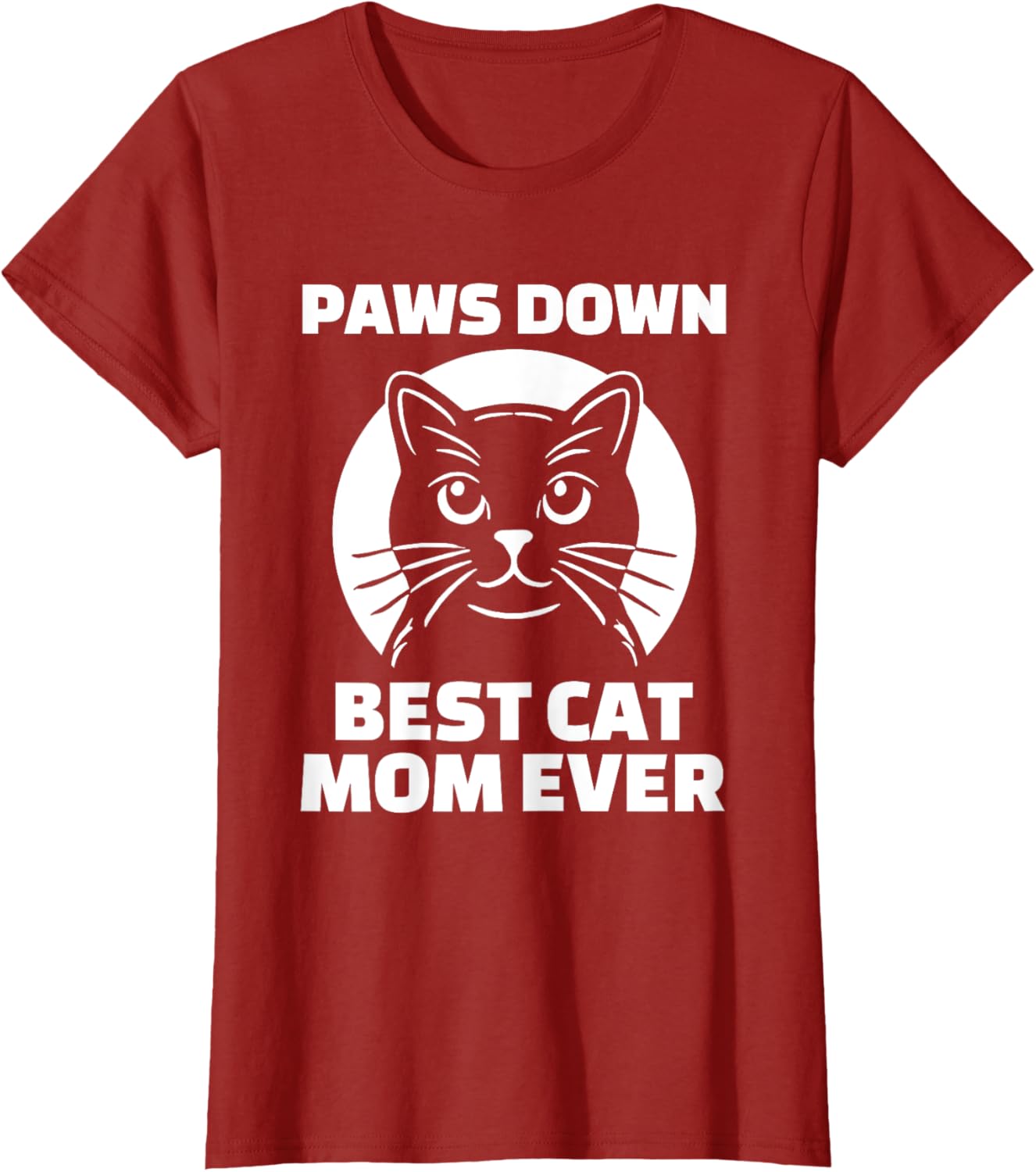 Best Cat Mom Ever T-Shirt for Women - Funny Cat Lover Gift Apparel - 1
