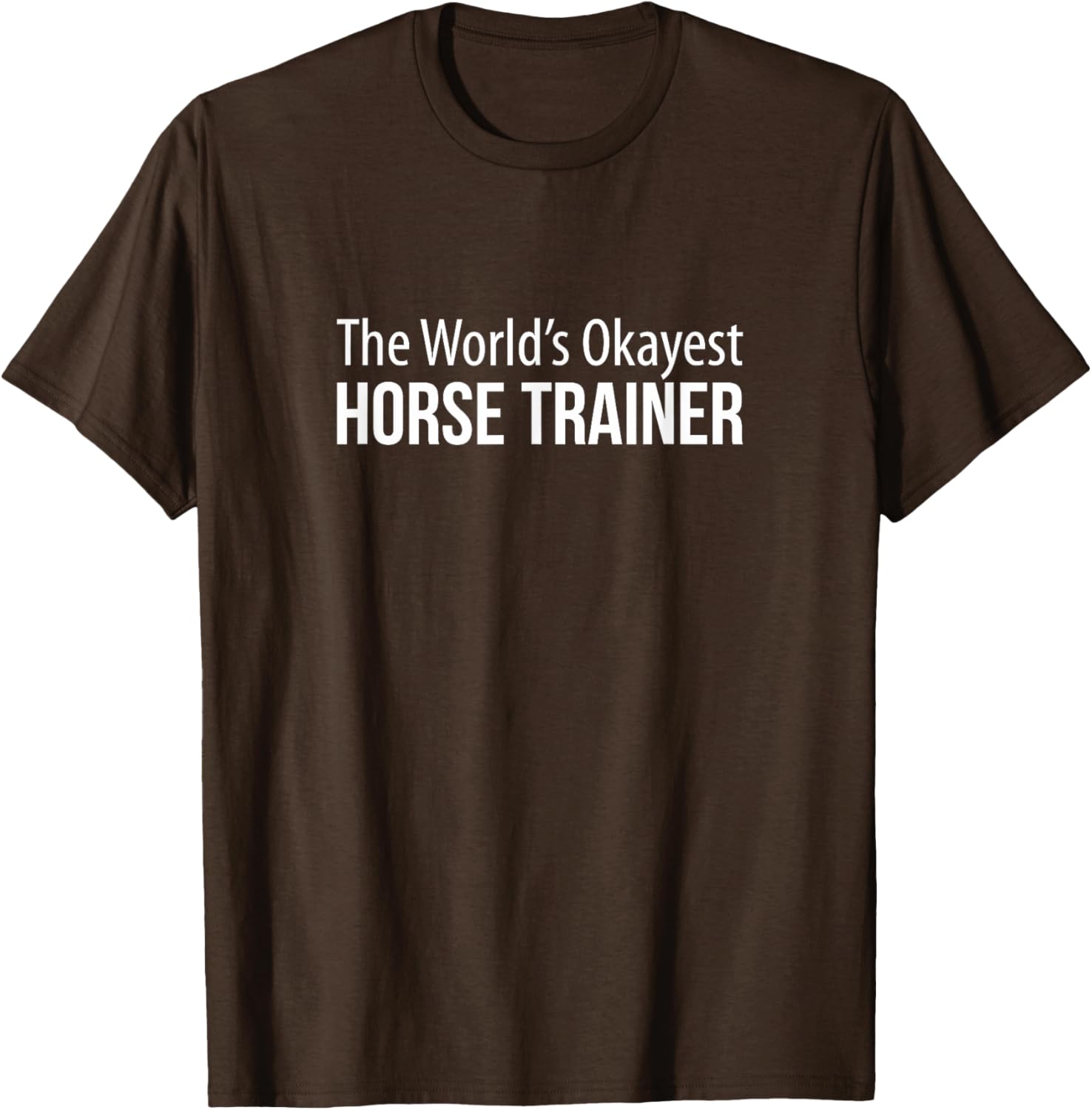 World's Okayest Horse Trainer T-Shirt - Perfect Gift for Equestrians - 7