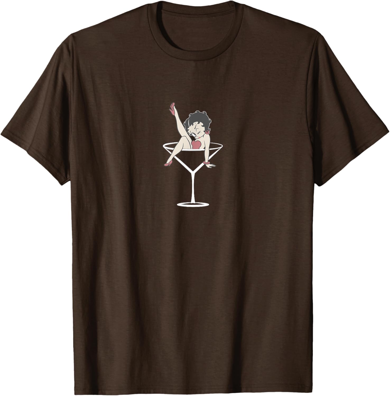 Betty Boop Vintage Classic Martini T-Shirt for Stylish Casual Wear - 8