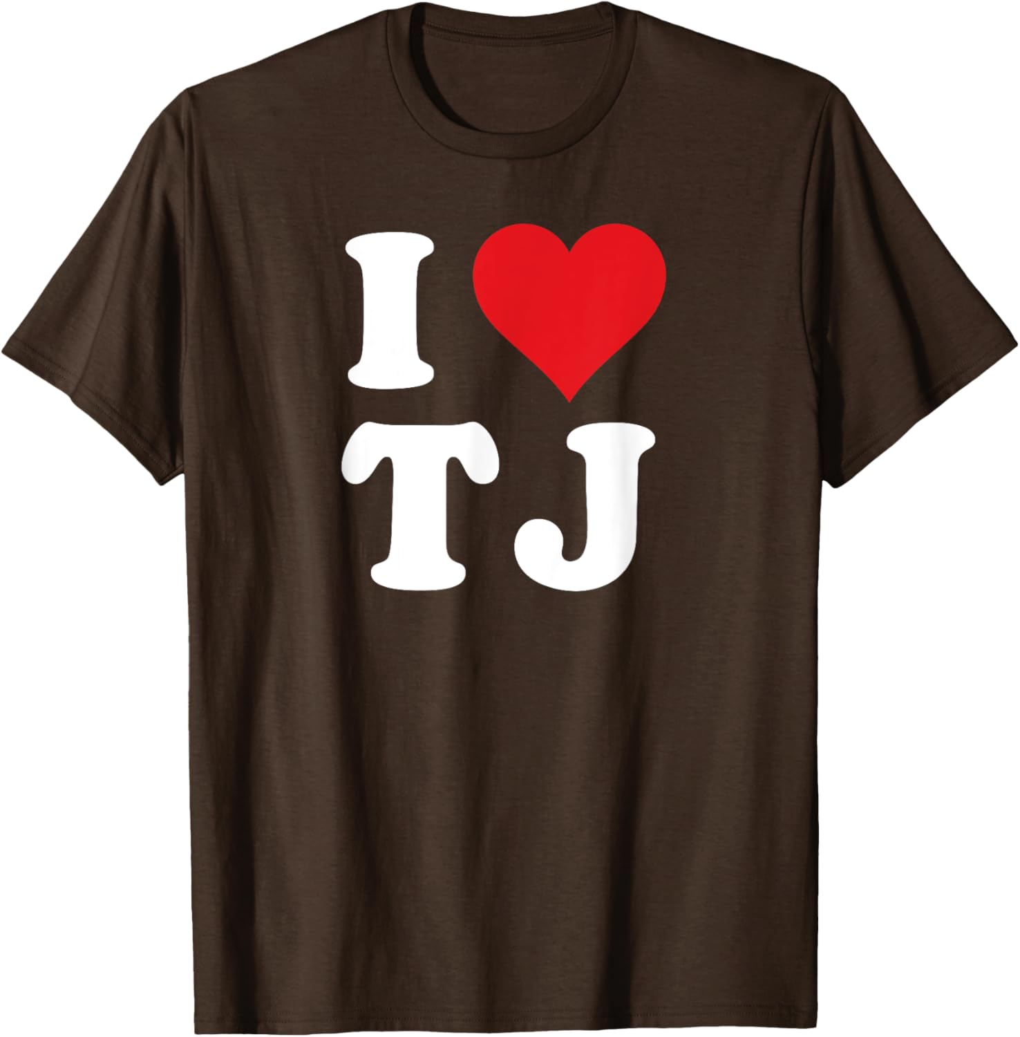 I Love TJ Initials T-Shirt Cute Heart Design for T J Fans - 10