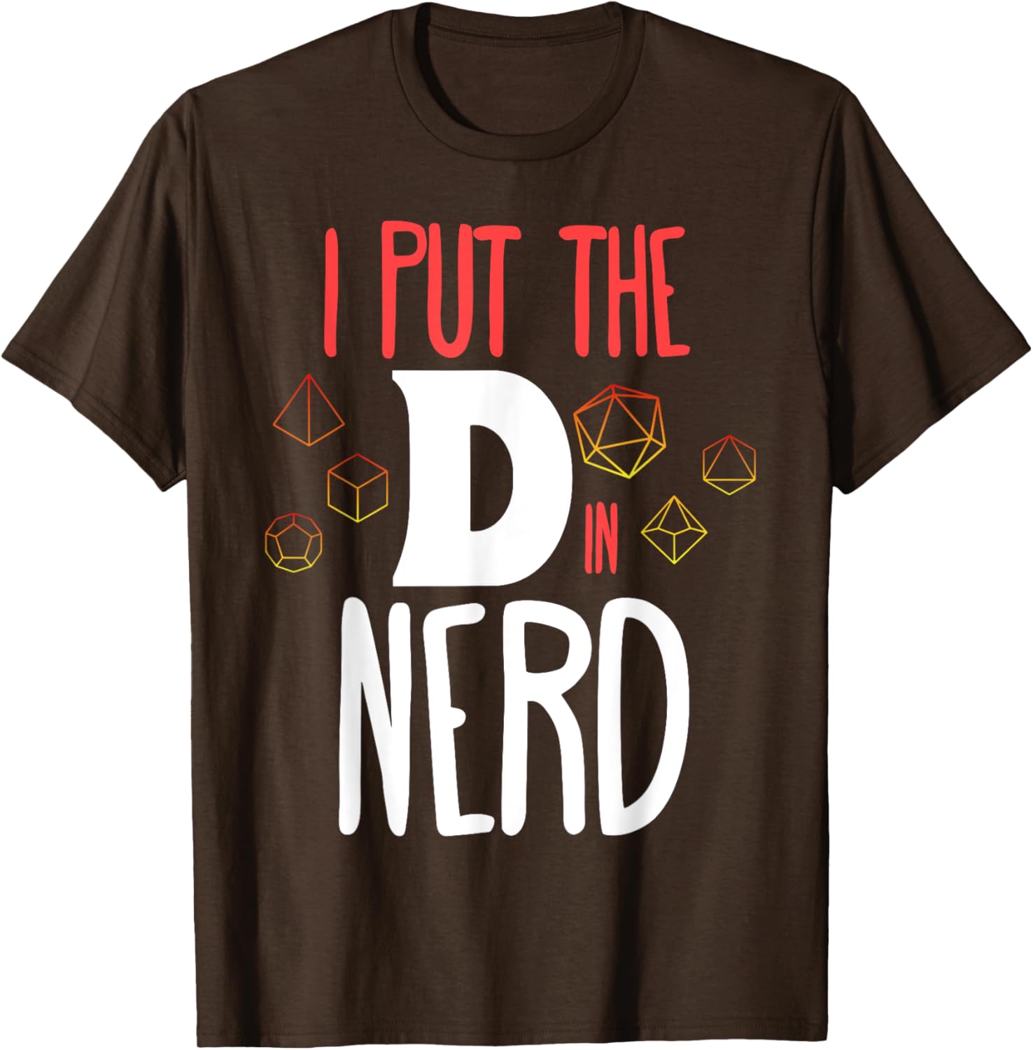 Fun I Put The D In Nerdd Matching Couple Role Playing T-Shirt - 2