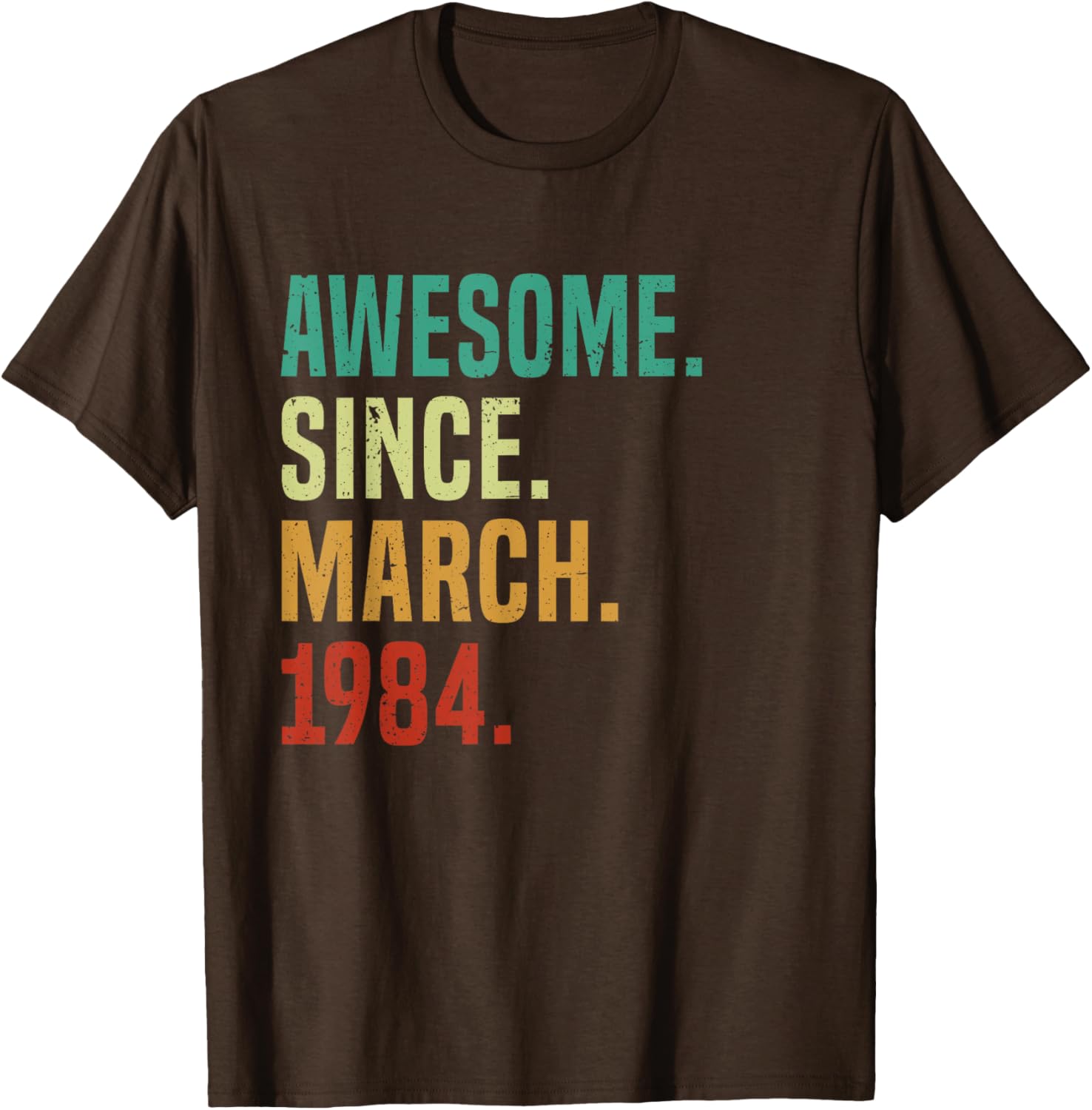 41 Years Awesome Since March 1984 Vintage 41st Birthday T-Shirt - 9