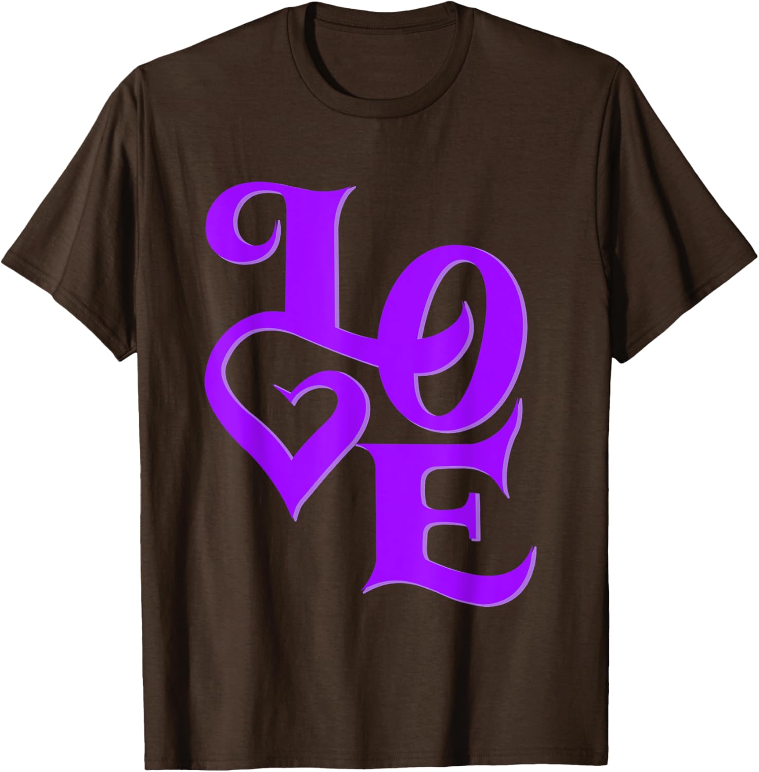 Purple Love Graphic T-Shirt for Stylish Casual Wear and Unique Fashion - 18