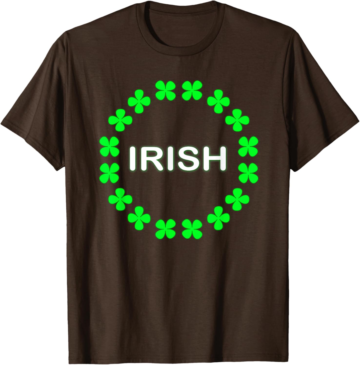 Irish Clover Circle St Patrick's Day T-Shirt for Festive Celebrations - 16