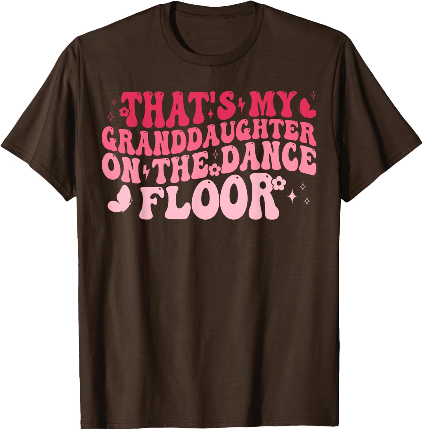 Proud Grandma Dance Recital T-Shirt Featuring Granddaughter on Dance Floor - 1