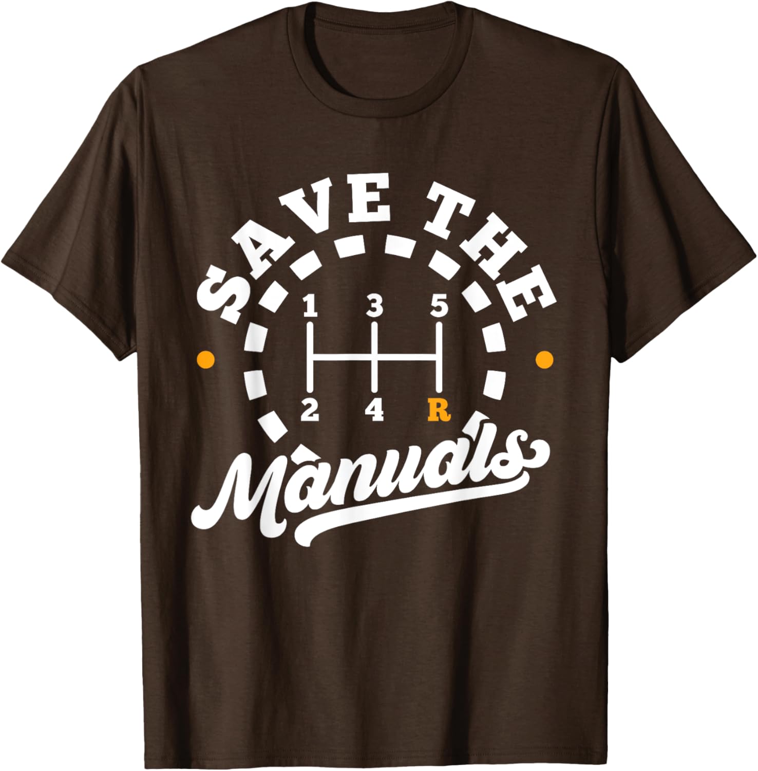 Save The Manuals Car Lover T-Shirt for Stick Shift Enthusiasts - 4