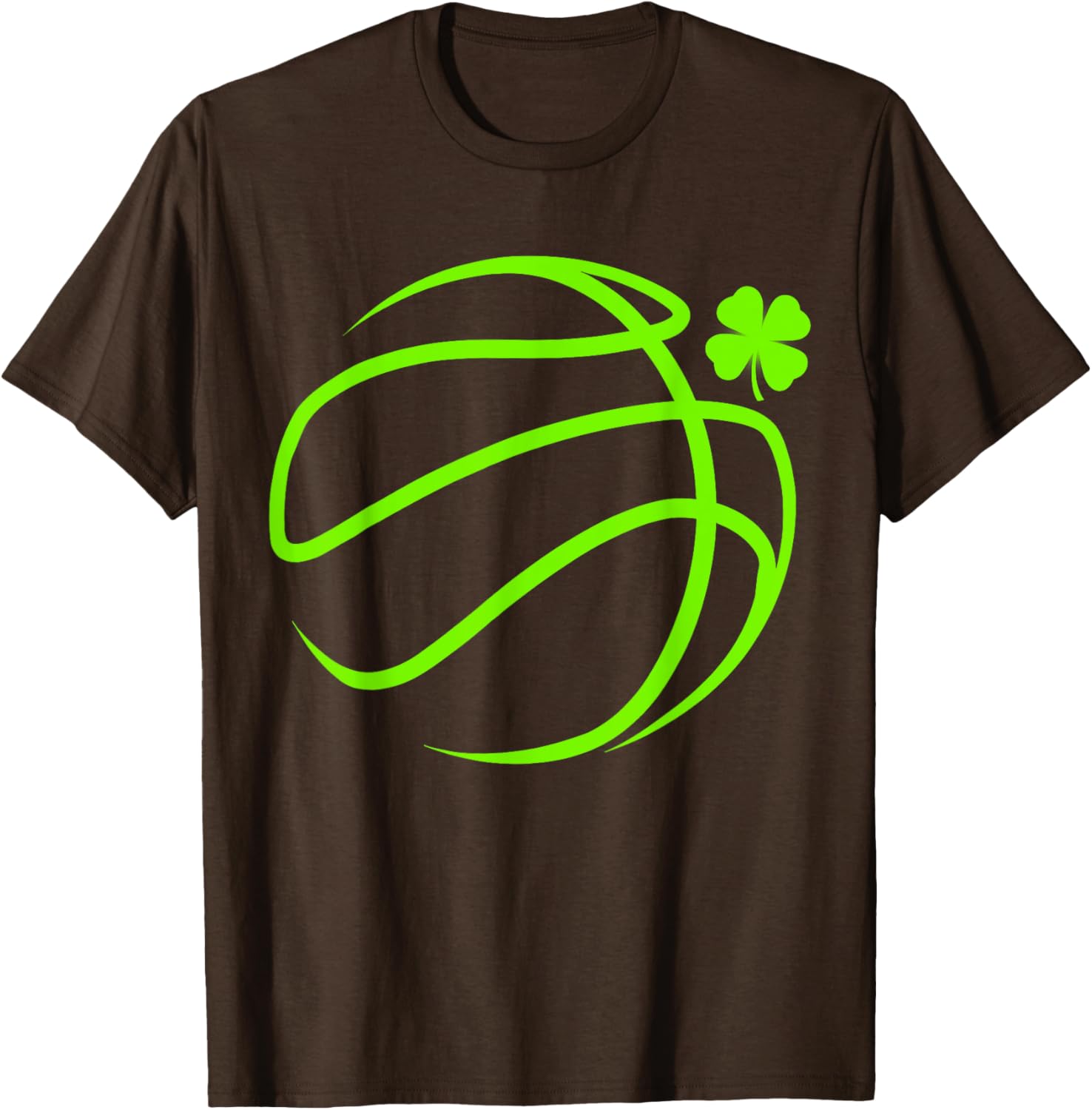 Lucky Clover Basketball T-Shirt for St Patrick's Day Fun and Style - 8