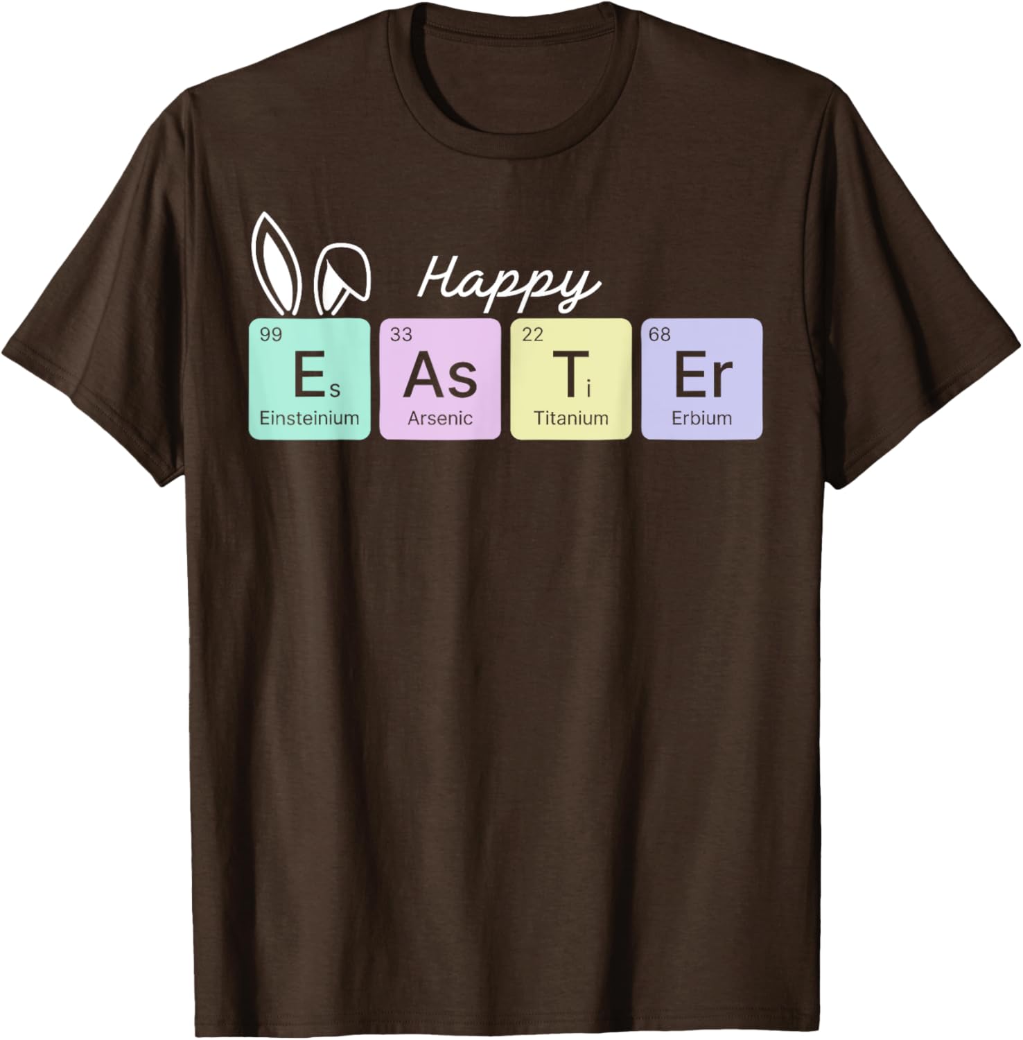 Happy Easter Chemistry Teacher T-Shirt with Periodic Table Design - 7