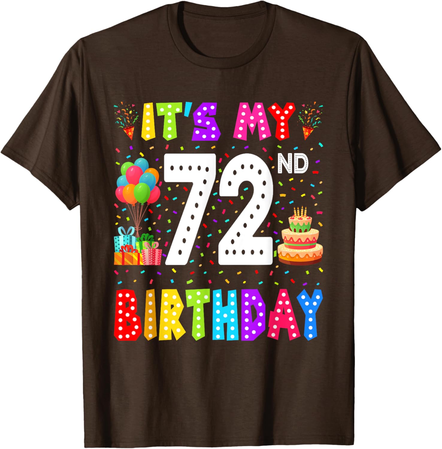 Funny 72nd Birthday T-Shirt for Men and Women - Perfect Gift Idea - 1