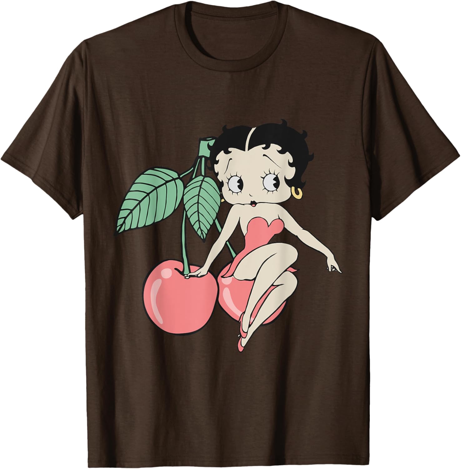 Vintage Betty Boop Red Cherry T-Shirt for Retro Fashion Lovers - 11