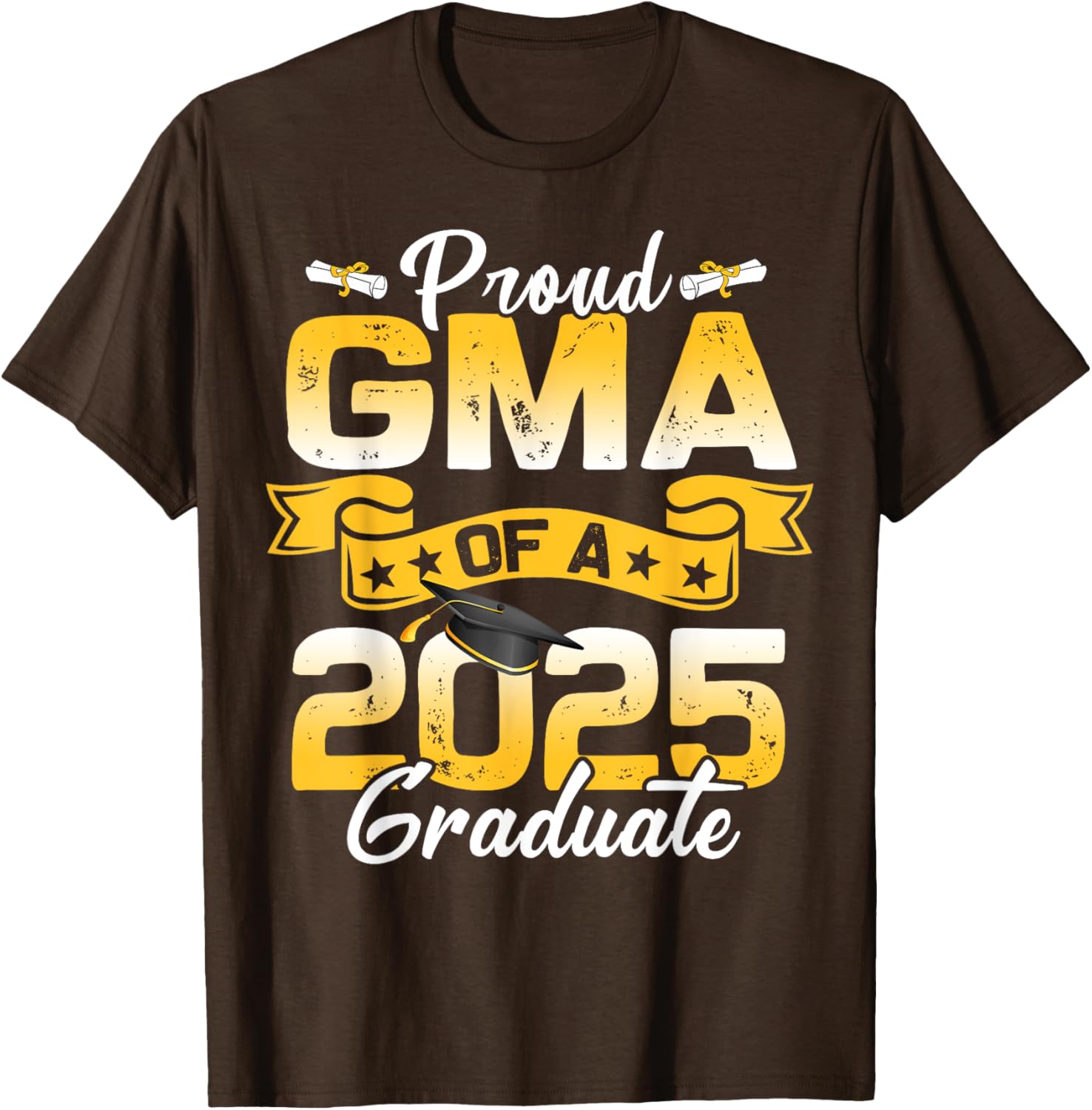 Proud Grandma Class of 2025 Graduation T-Shirt for Senior Celebration - 6