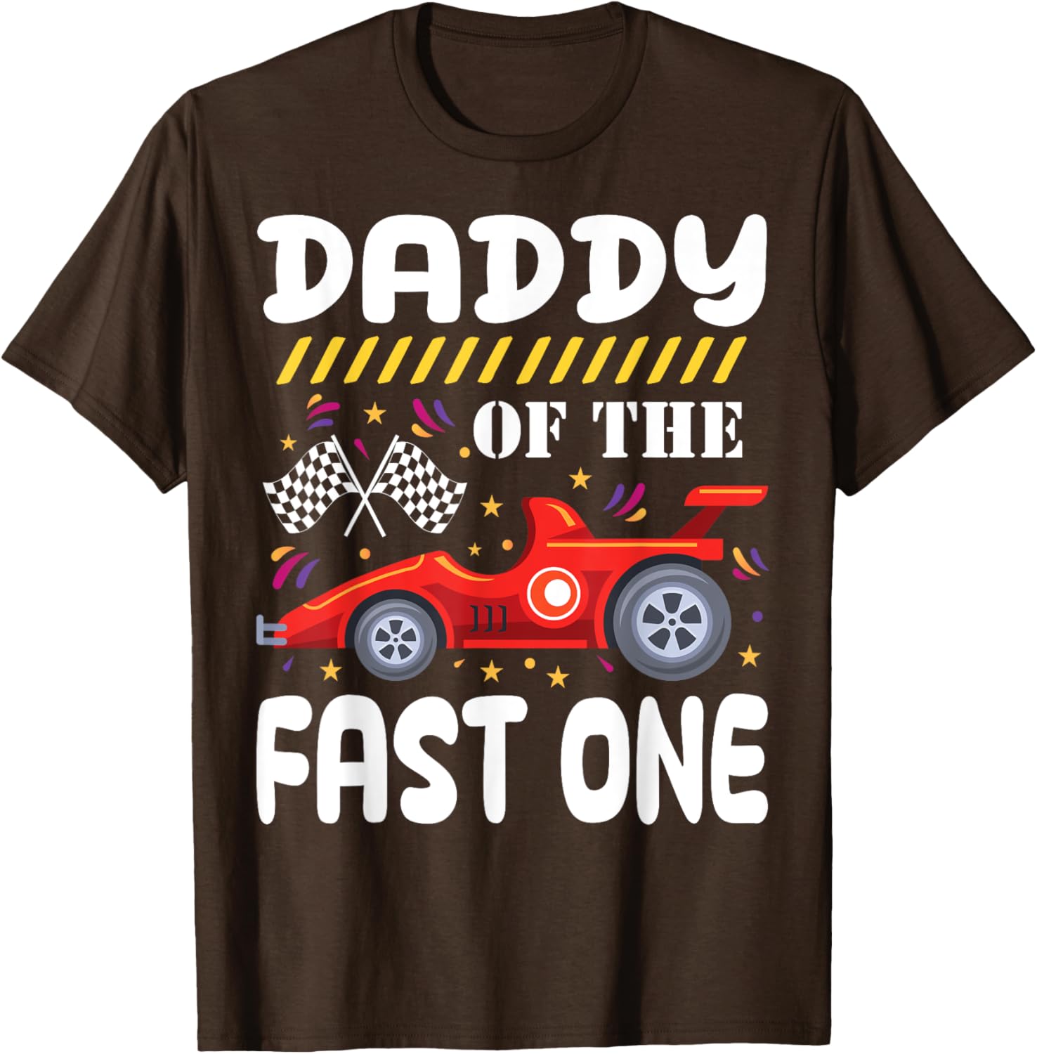 Daddy of the Fast One 1st Birthday Race Car Family Matching T-Shirt - 6