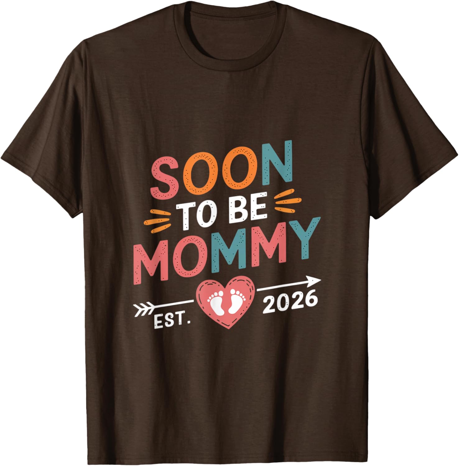Soon to Be Mommy 2026 T-Shirt Promoted to Mommy Cute Pregnancy Gift - 2