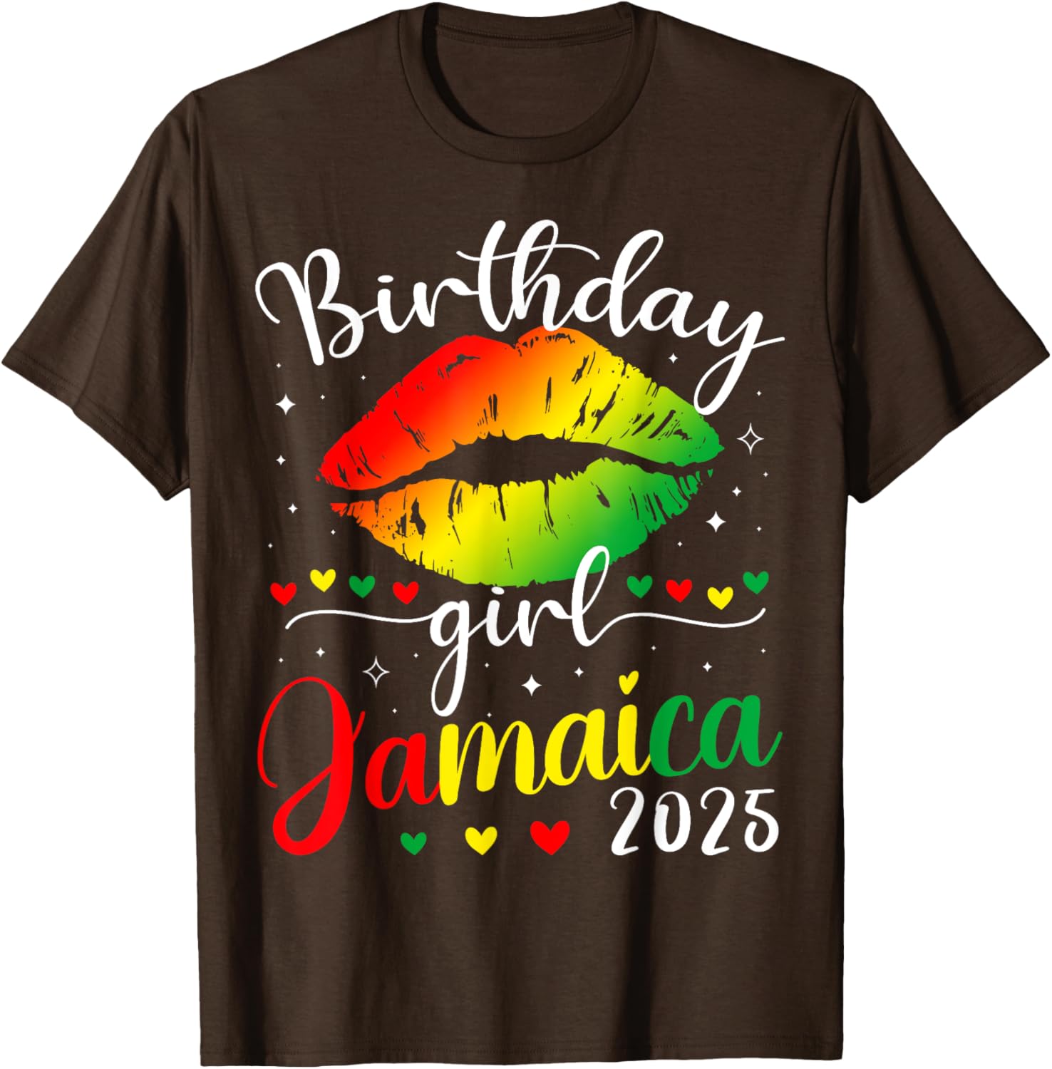 Jamaica 2025 Birthday Squad T-Shirt for Girls Fun Party Trip Outfit - 11