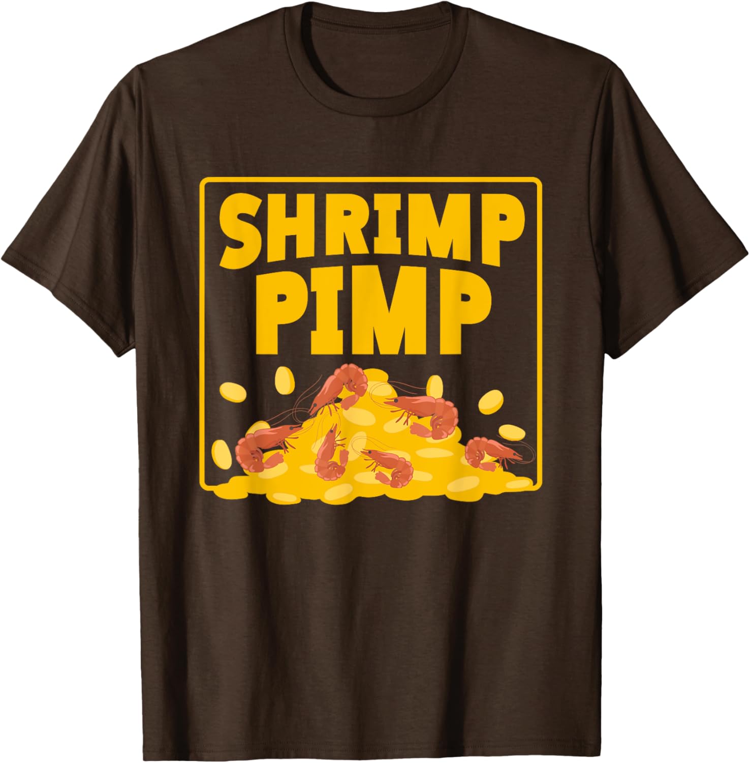 Shrimp Pimp Money Fun Illustration T-Shirt for Seafood Lovers - 5