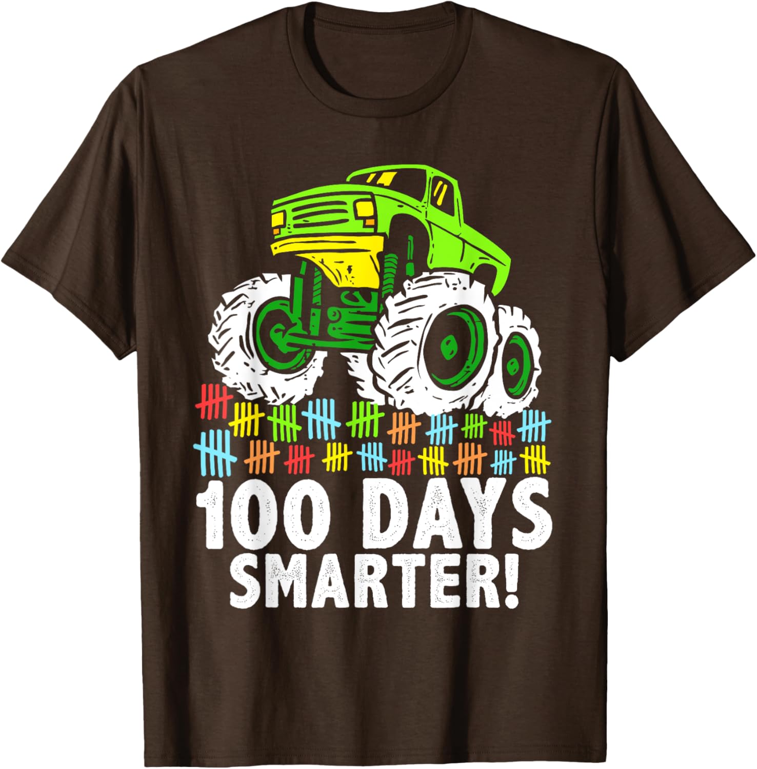 100 Days of School Monster Truck T-Shirt for Boys Fun and Stylish - 6