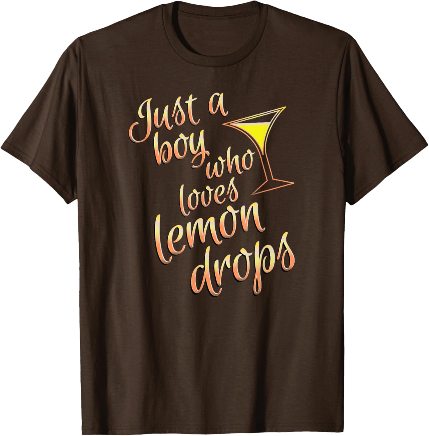 Lemon Drop Martini Boys T-Shirt for Fans of Fun Cocktails - 18
