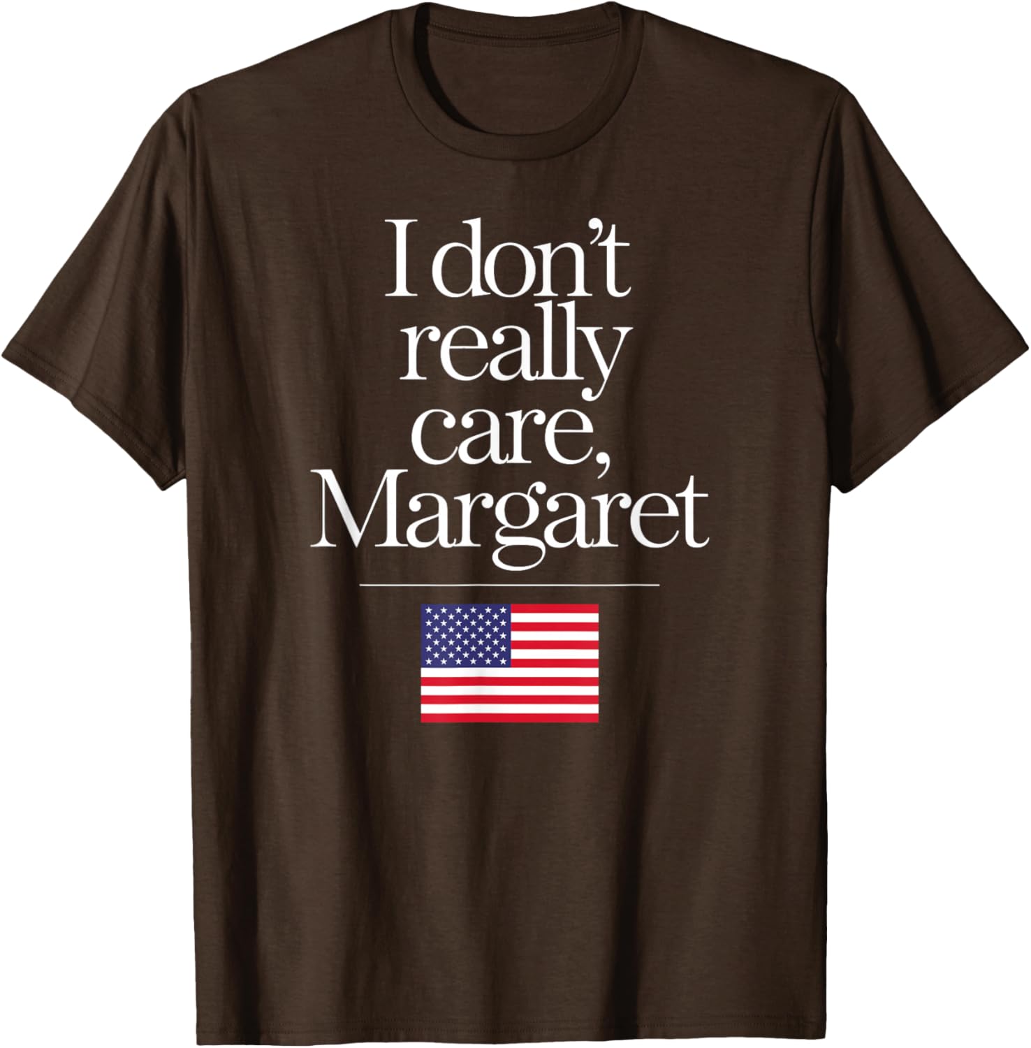 Funny Minimalist JD Vance T-Shirt I Don't Really Care Margaret Design - 5