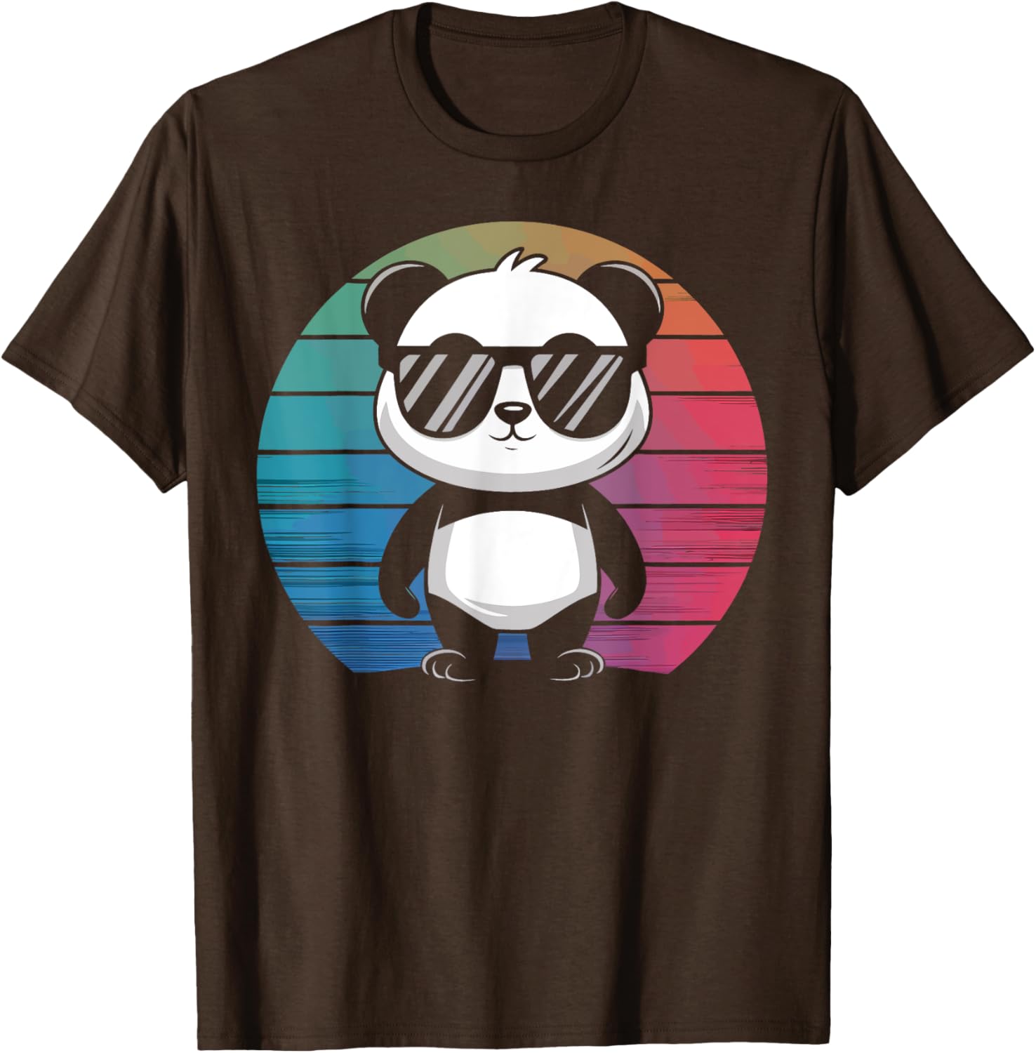 Retro Panda T-Shirt with Sunglasses for Chill Vibes and Fun Style - 23