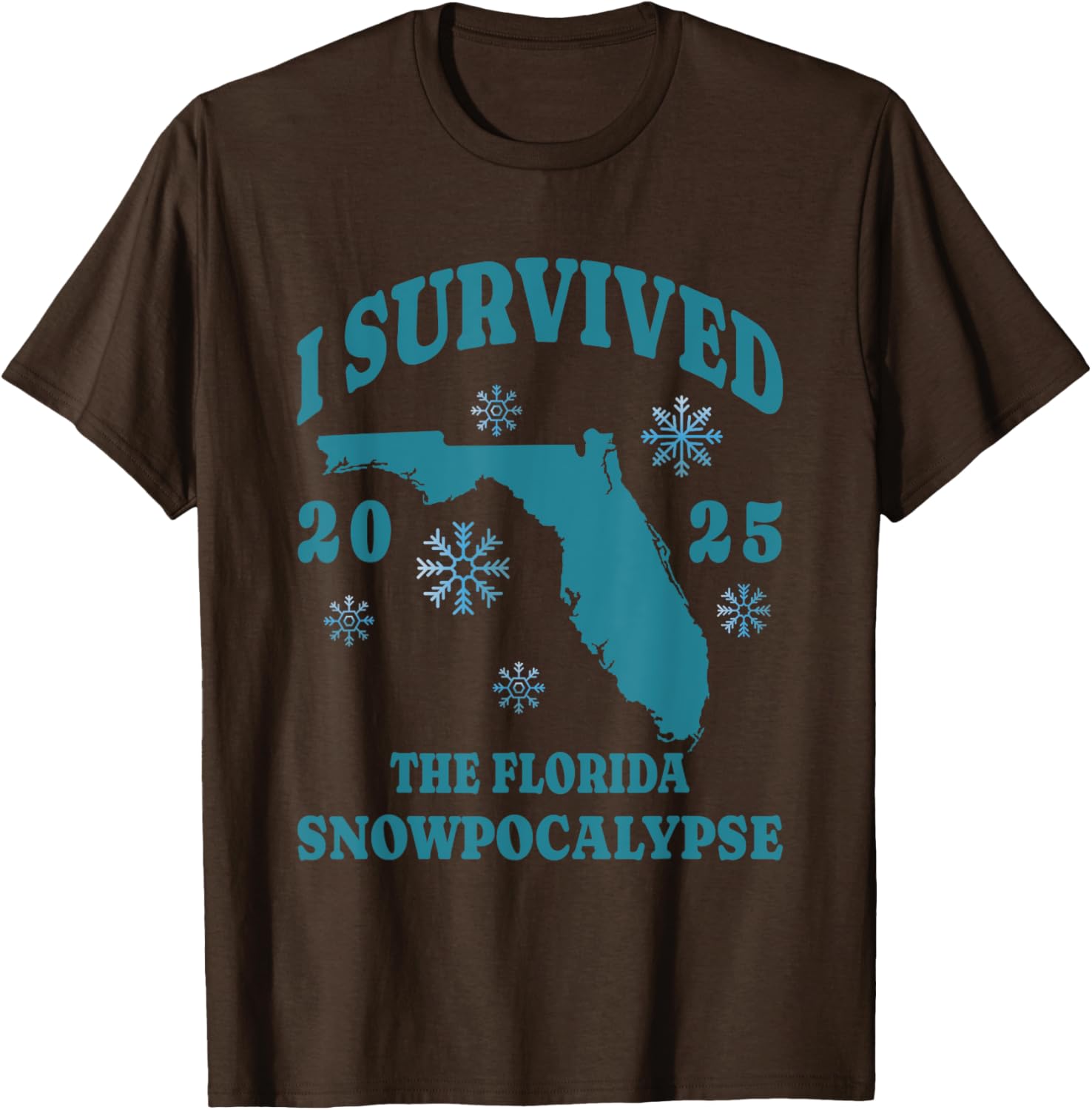 I Survived the Florida Snowpocalypse 2025 Graphic Tee Shirt - 10