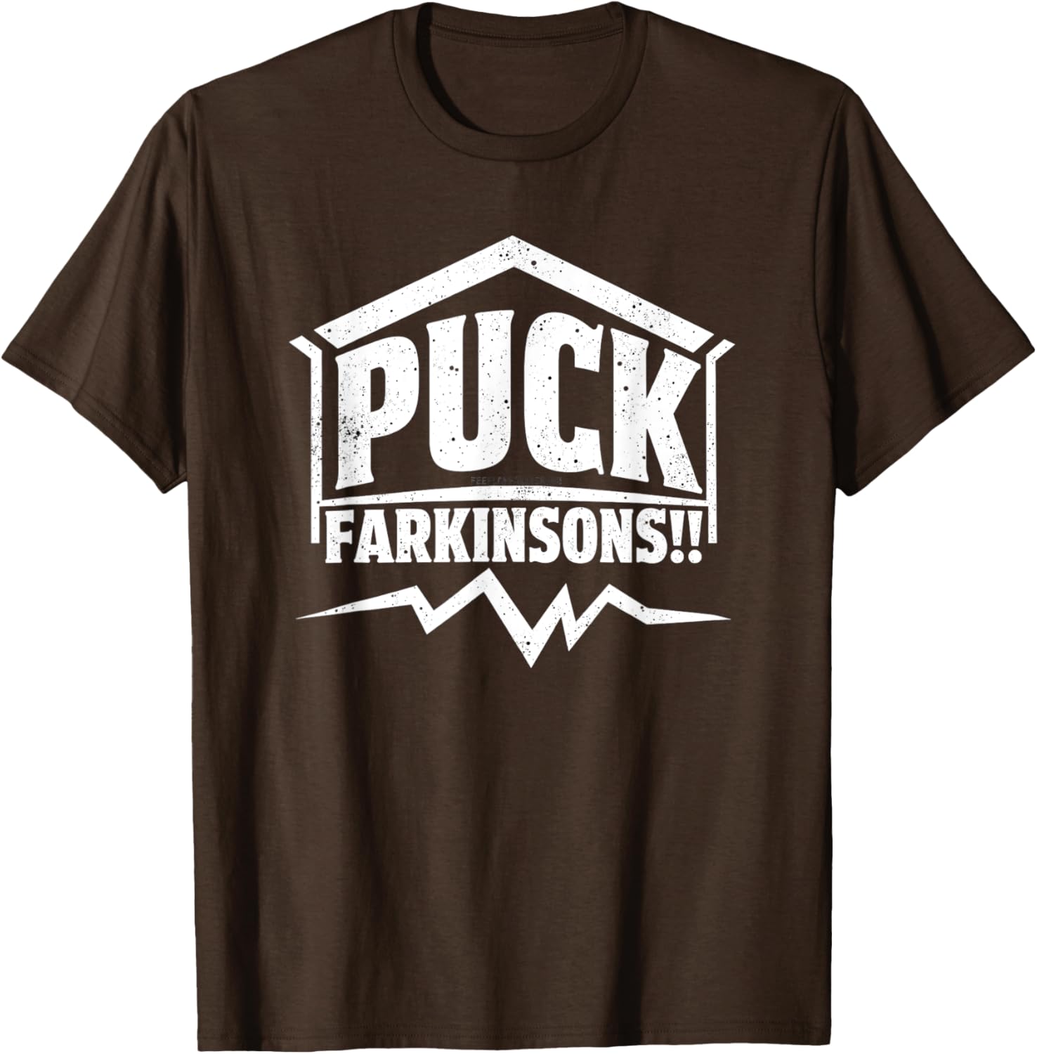 Humor Parkinson's Awareness Puck Farkinsons T-Shirt for Support and Style - 9