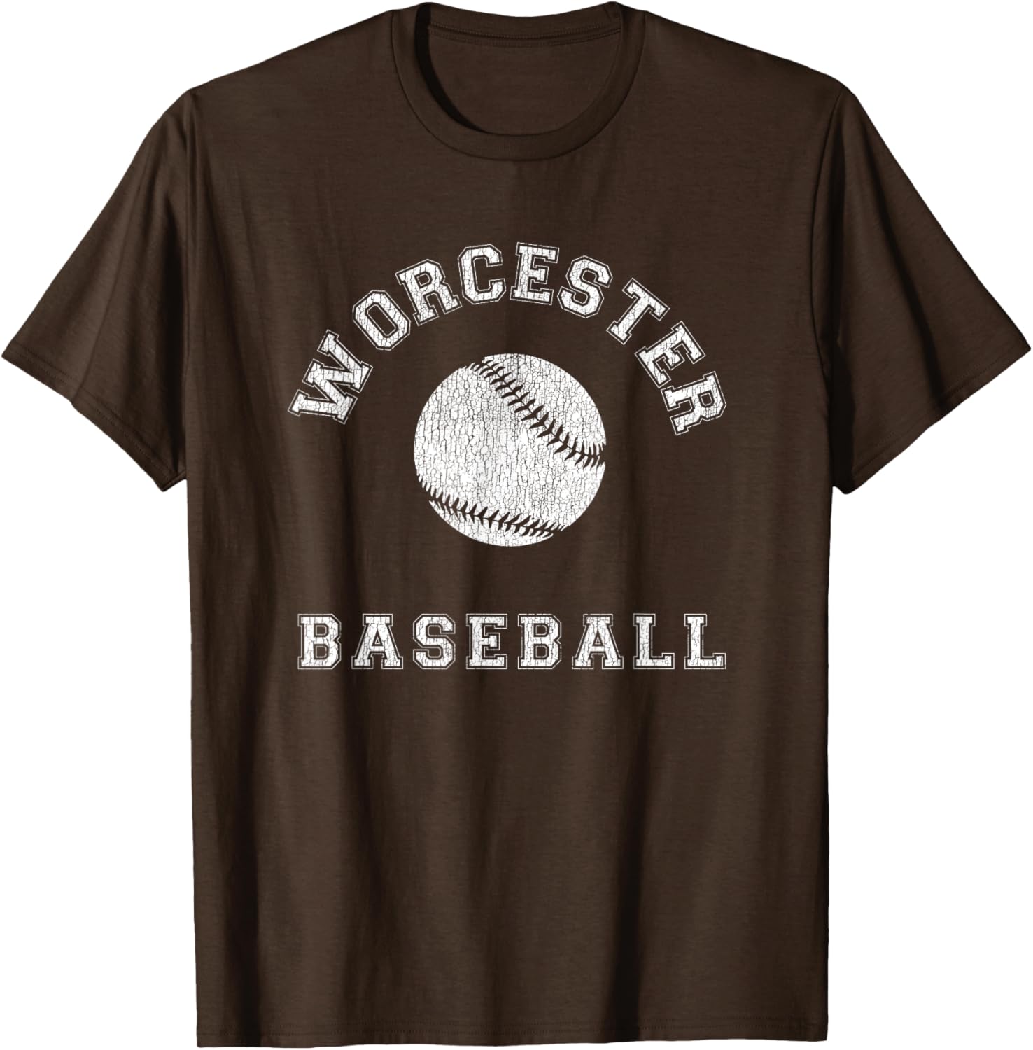 Worcester Baseball Distressed Retro Classic T-Shirt for Fans & Casual Wear - 24
