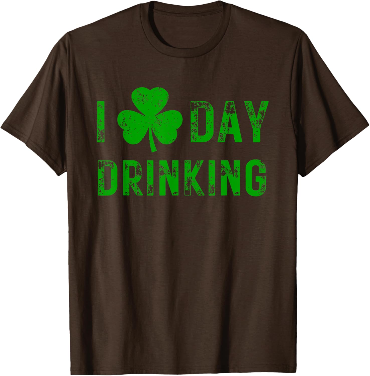 I Love Day Drinking Shamrock Heart St Paddy's Day T-Shirt for Fun Celebrations - 13