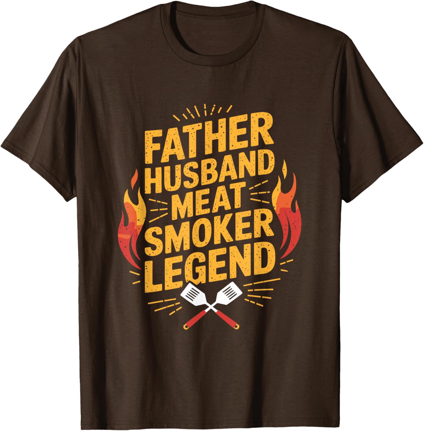 Father Husband Meat Smoker Legend T-Shirt for BBQ Dads and Grilling Fans - 3
