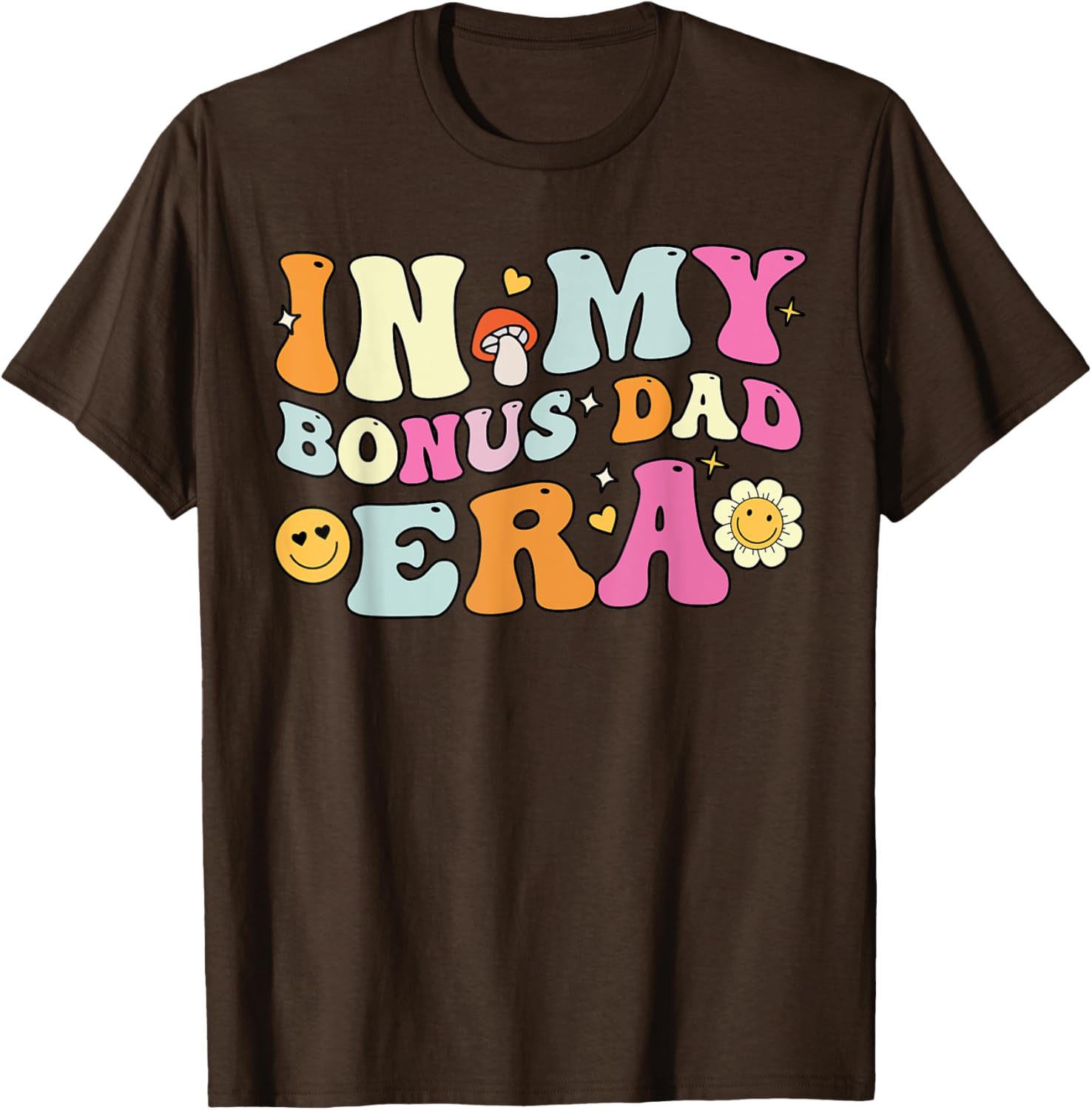 Groovy Bonus Dad T-Shirt for Father's Day Gift, Fun Stepdad Apparel - 16
