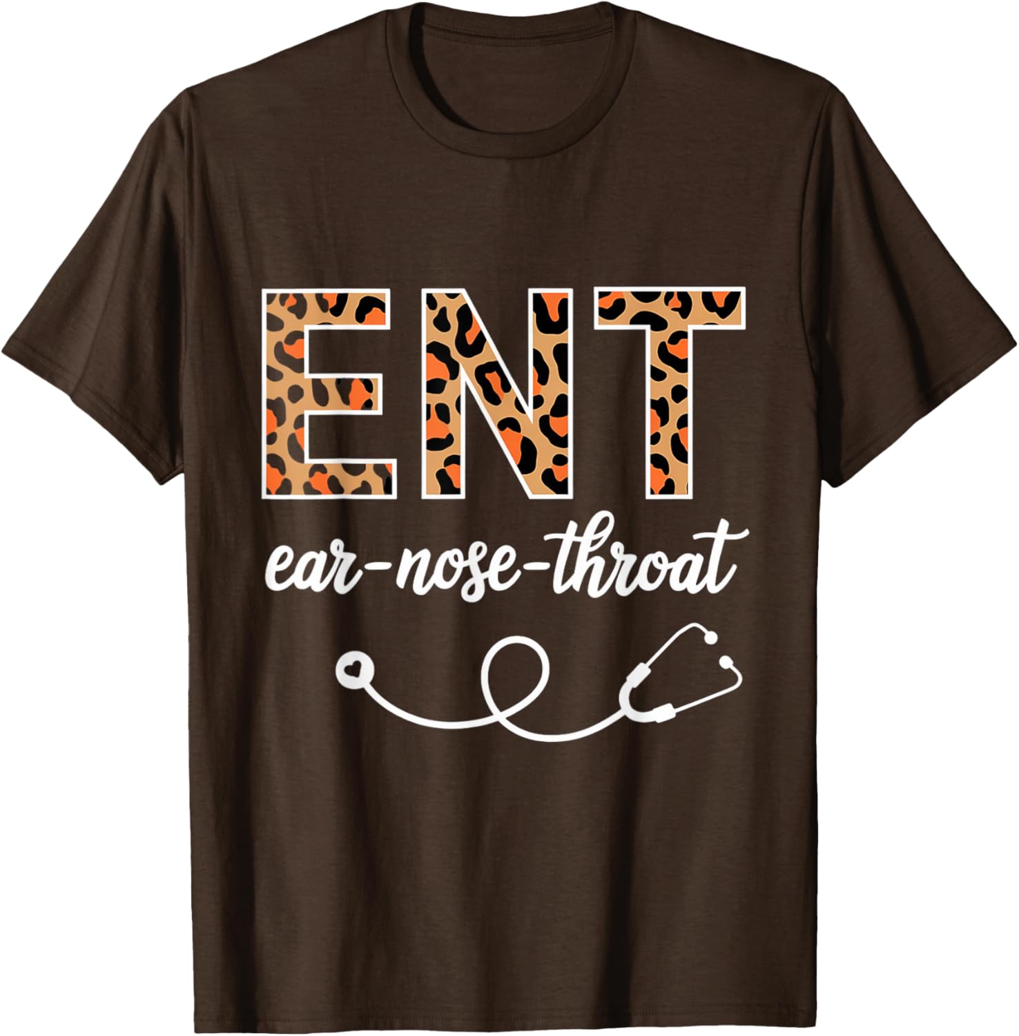 Leopard Print ENT T-Shirt for Otolaryngologists and Ear Nose Throat Lovers - 5