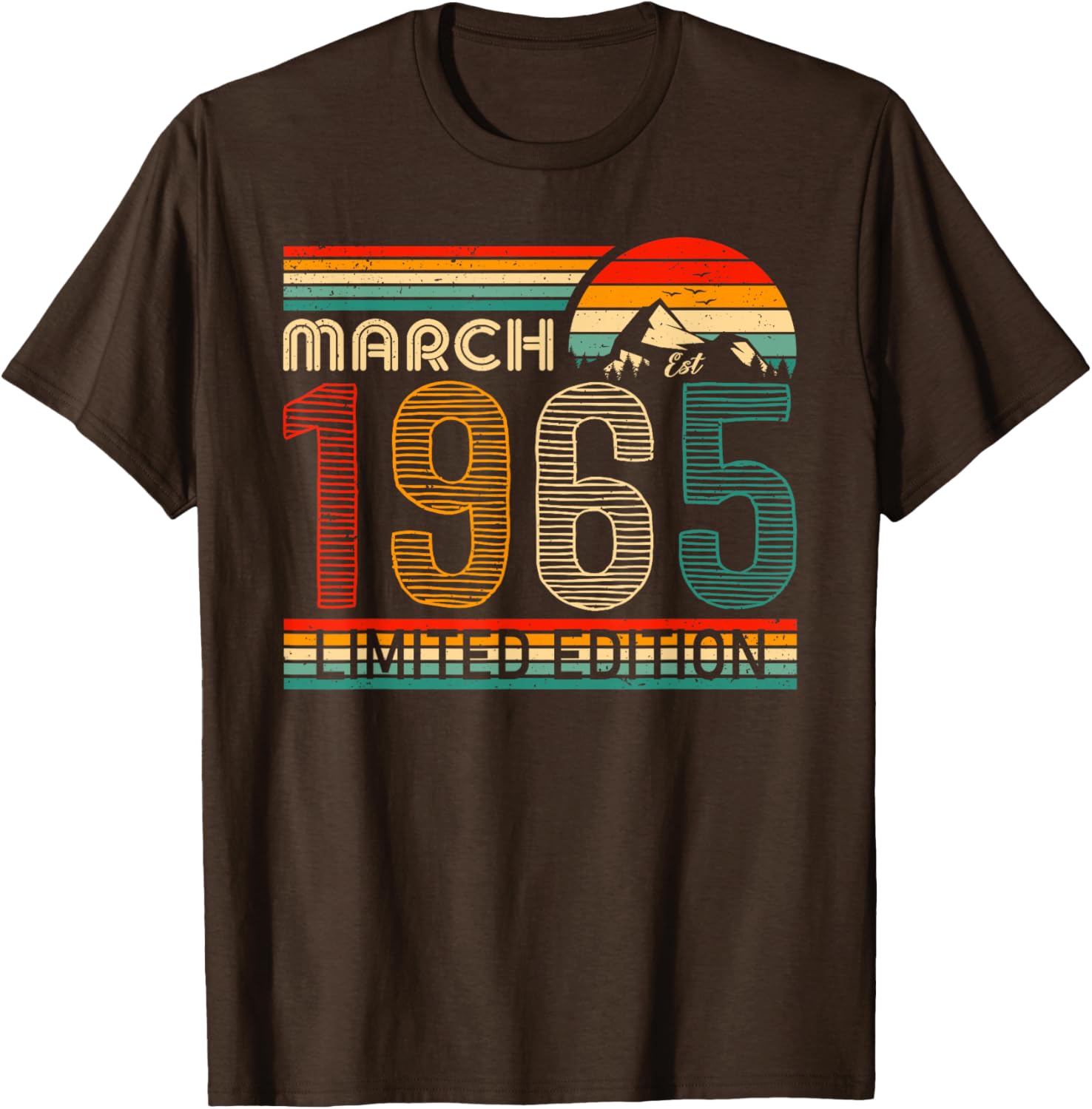 March 1965 Vintage Birthday T-Shirt Classic Design for Timeless Style - 24