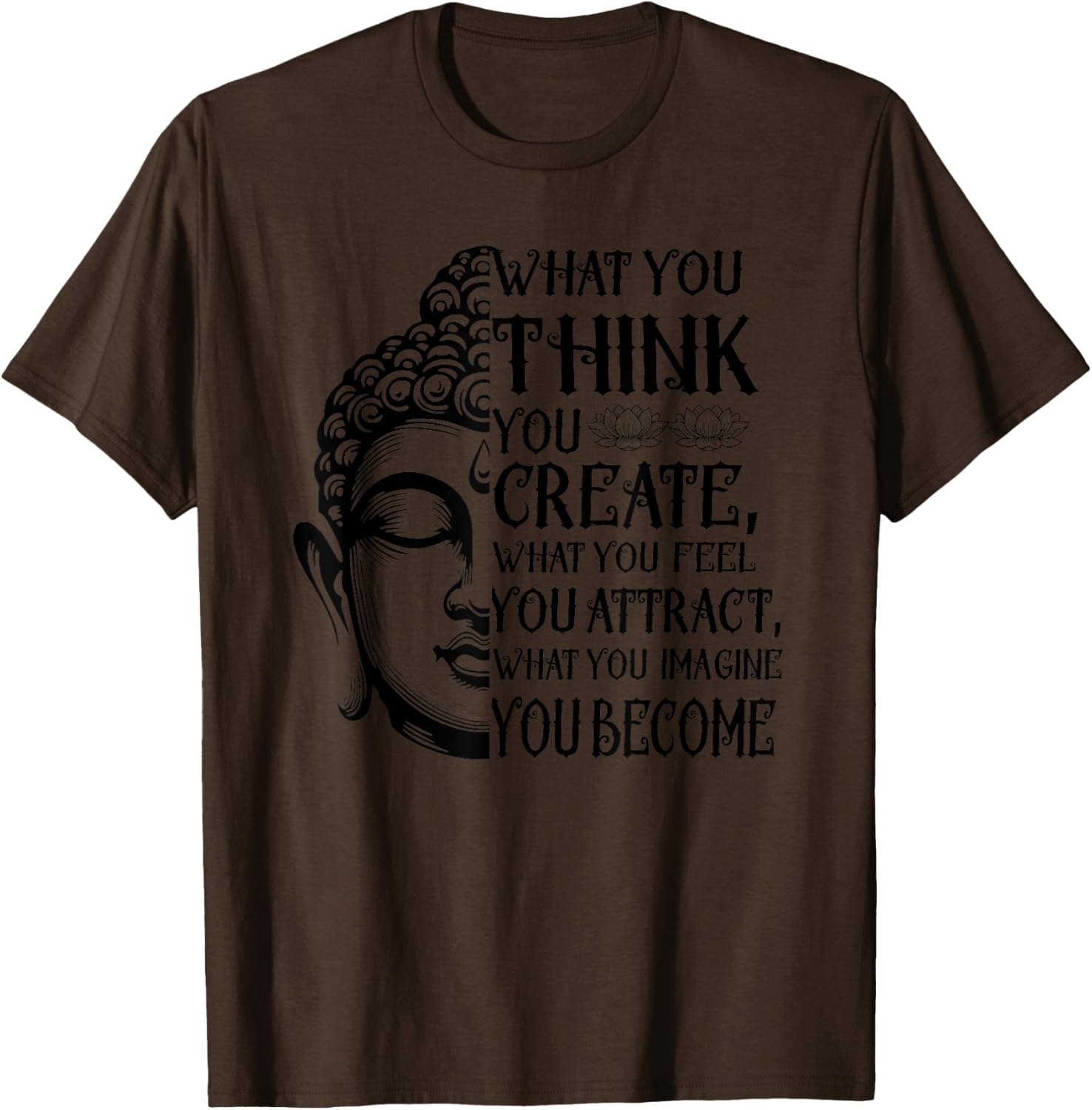 Inspiring Buddha Quote T-Shirt for Law of Attraction Meditation Lovers - 15