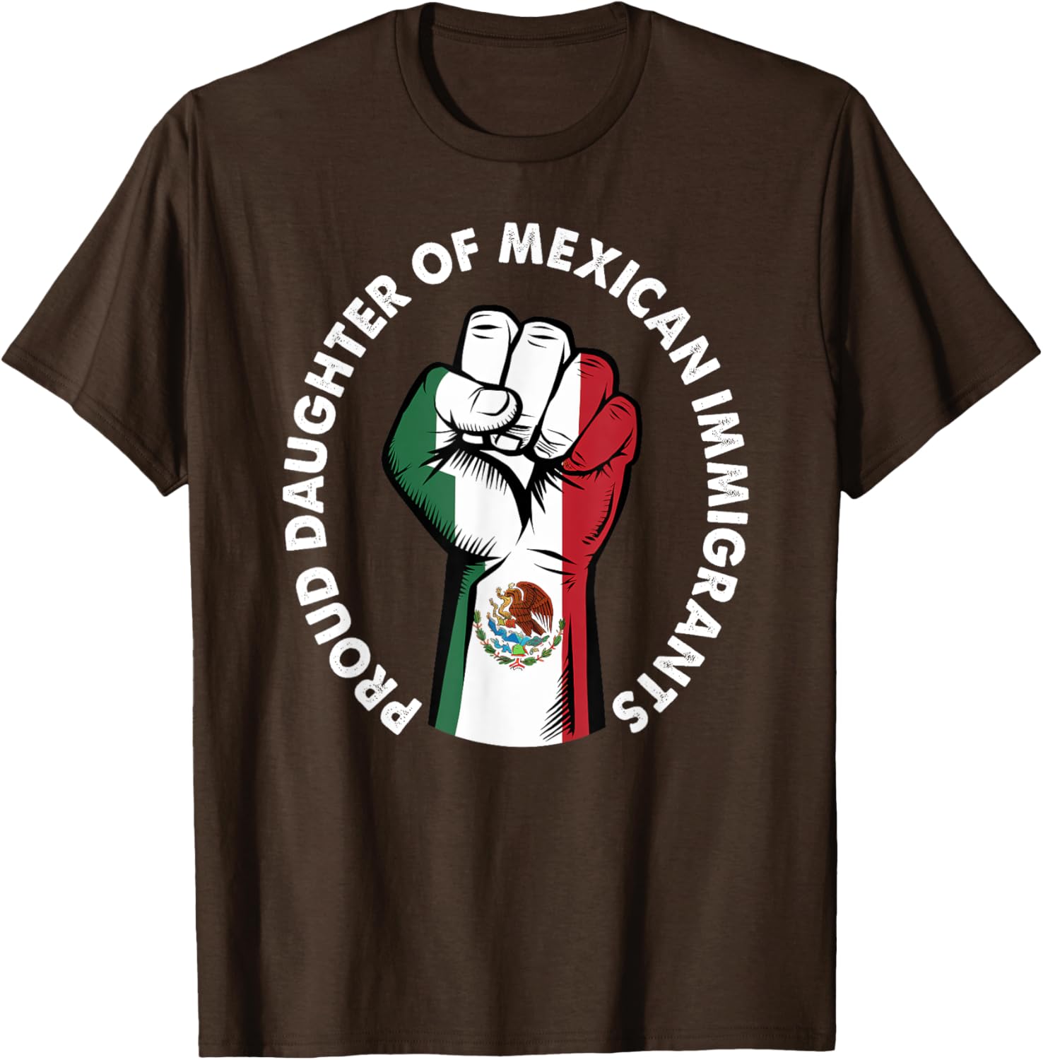 Proud Daughter of Mexican Immigrants Mexico Flag T-Shirt for Women - 24
