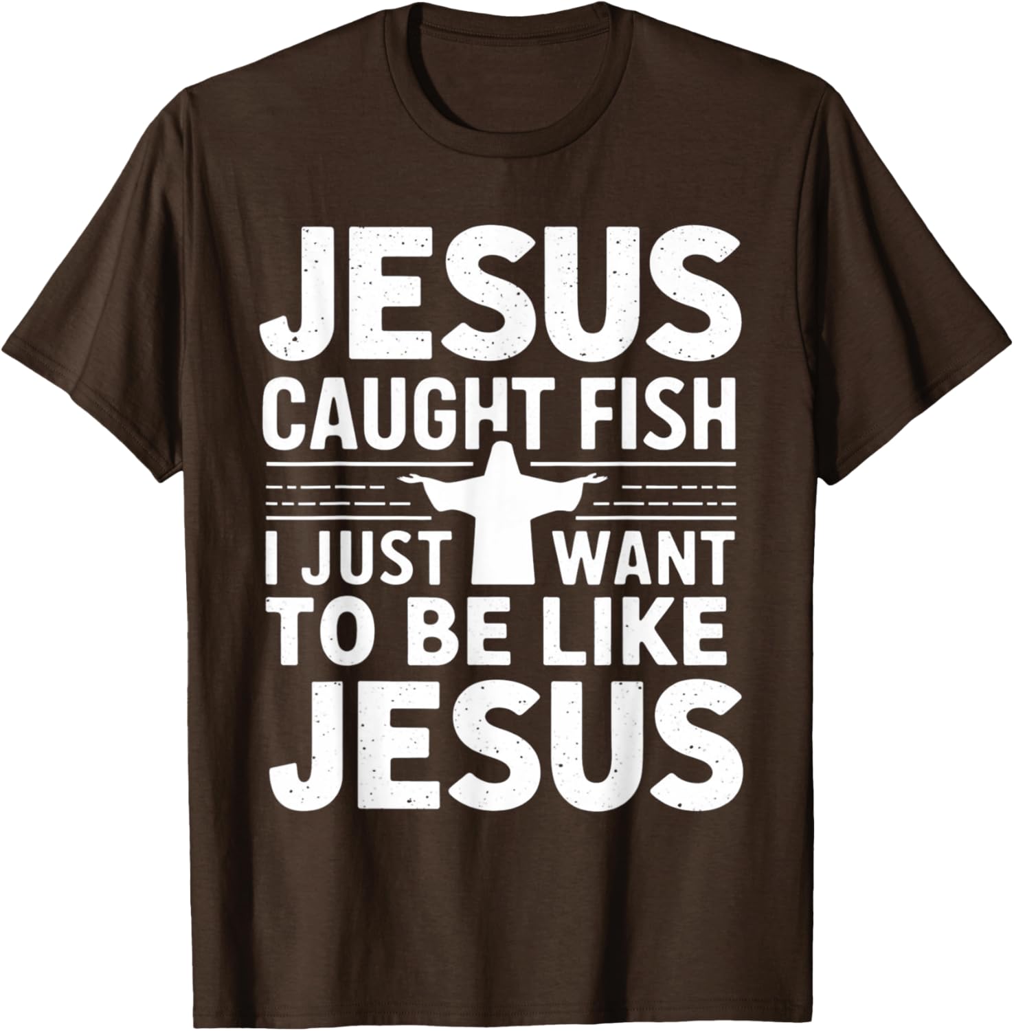 Catch Fish with Faith - Jesus Caught Fish T-Shirt for Christian Anglers - 15