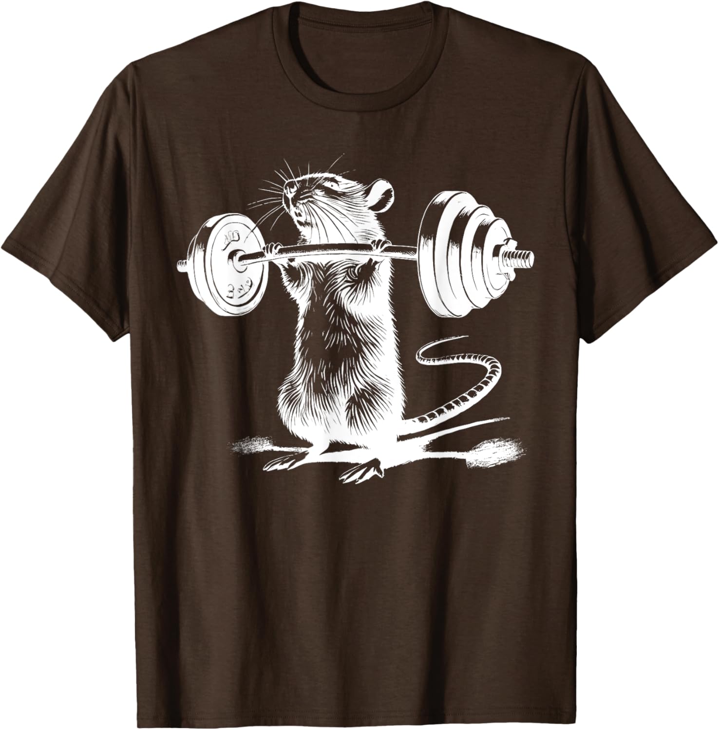 Retro Gym Rat Fitness T-Shirt for Bodybuilding and Weight Lifting Fans - 14