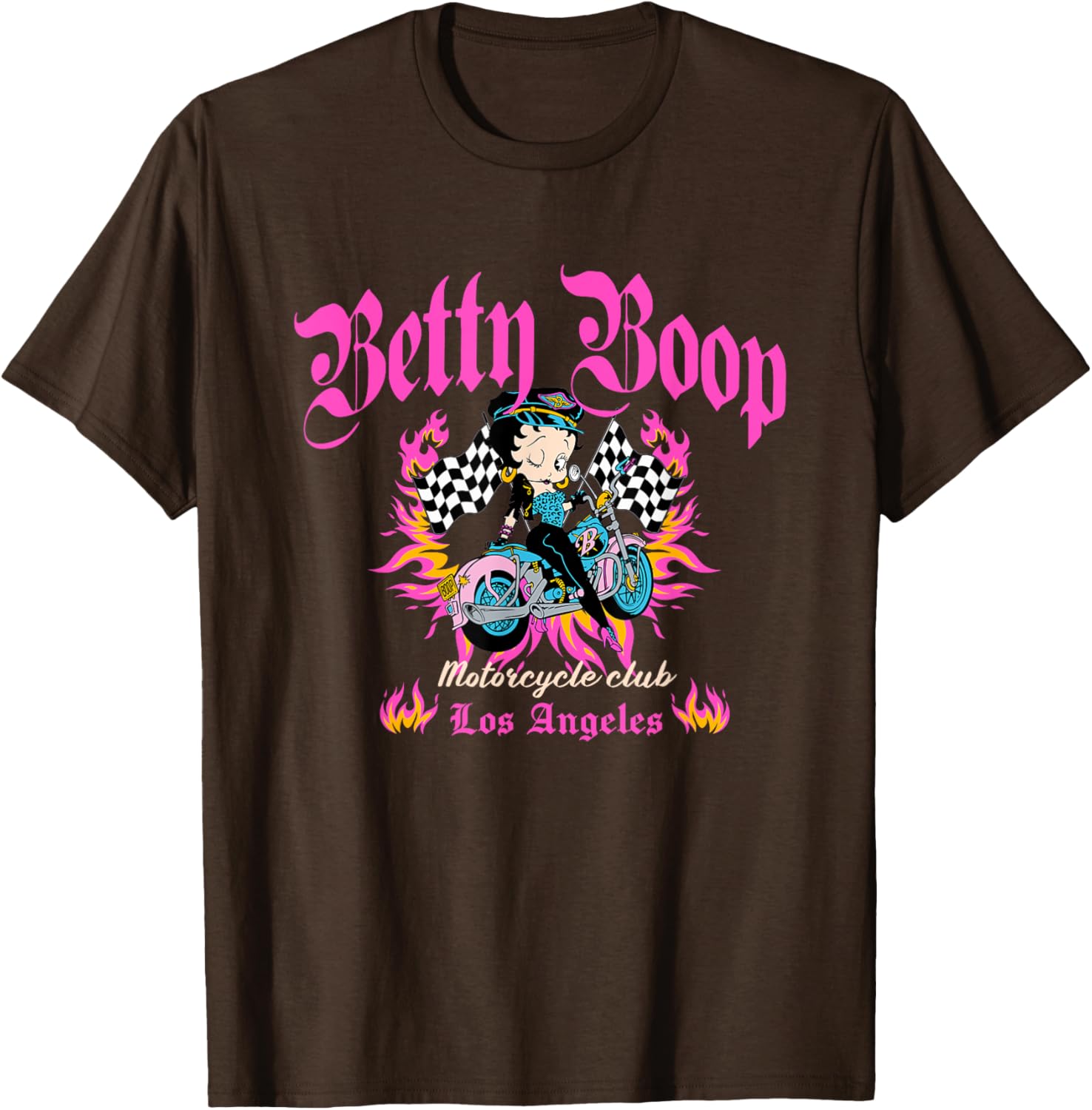 Betty Boop Born To Ride Motorcycle Club T-Shirt for Bike Lovers - 18