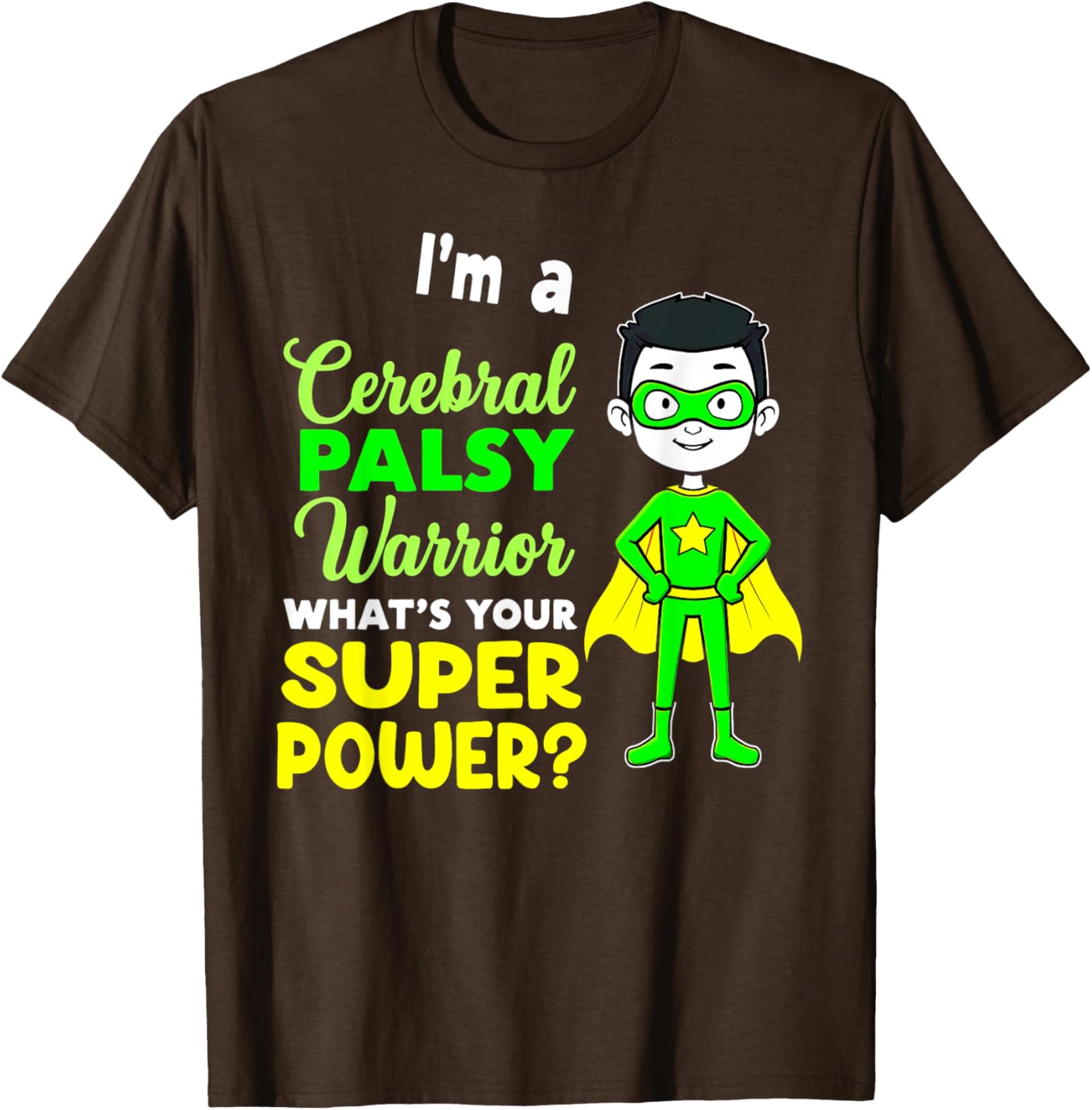 Kids Cerebral Palsy Warrior T-Shirt for Awareness and Support - 18