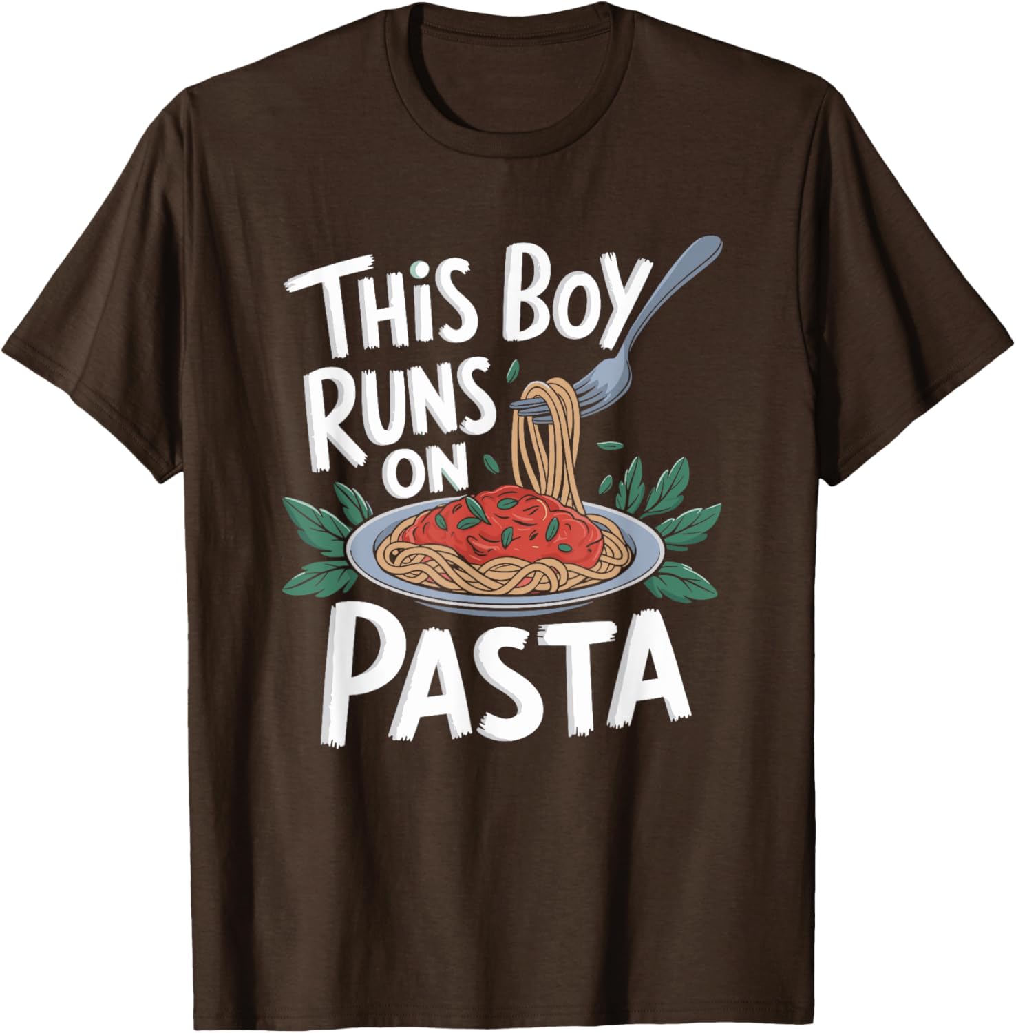 This Boy Runs On Pasta T-Shirt for Italian Spaghetti Lovers - 7
