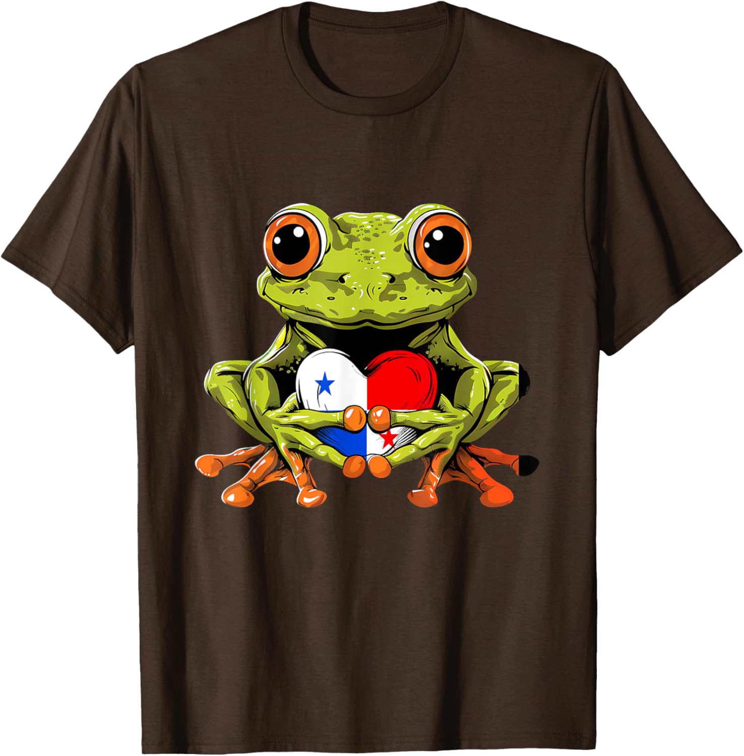Panama Toad Frog Heart T-Shirt Celebrating Panamanian Roots and Pride - 23
