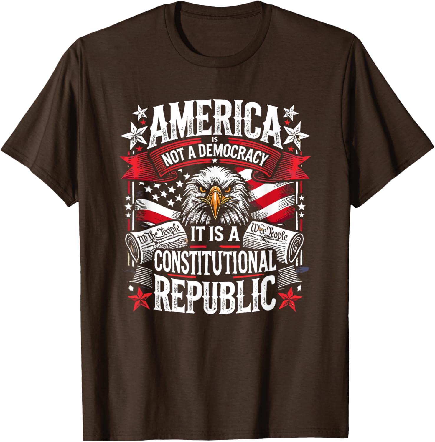 America Is Not A Democracy Constitutional Republic T-Shirt for Freedom Lovers - 6