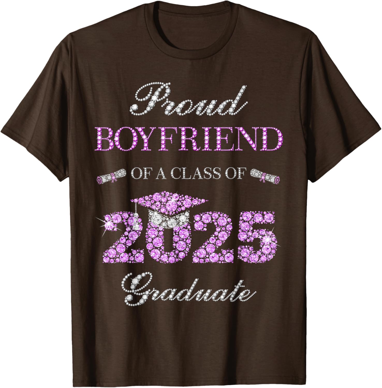 Proud Boyfriend of Class of 2025 Graduate T-Shirt for Celebrating Success - 2