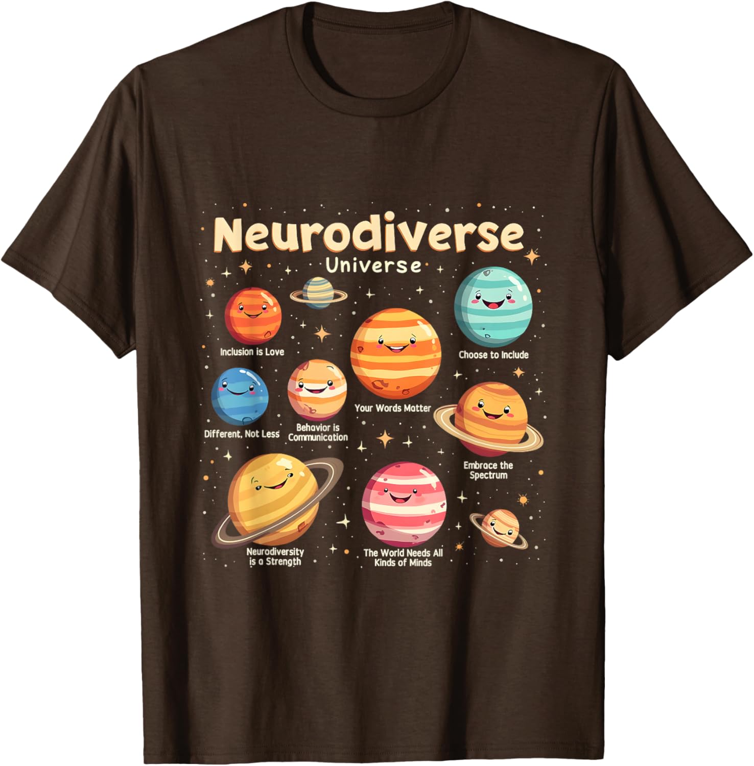 Neurodiverse Universe Autism Awareness T-Shirt - Celebrate Diversity in Style - 10