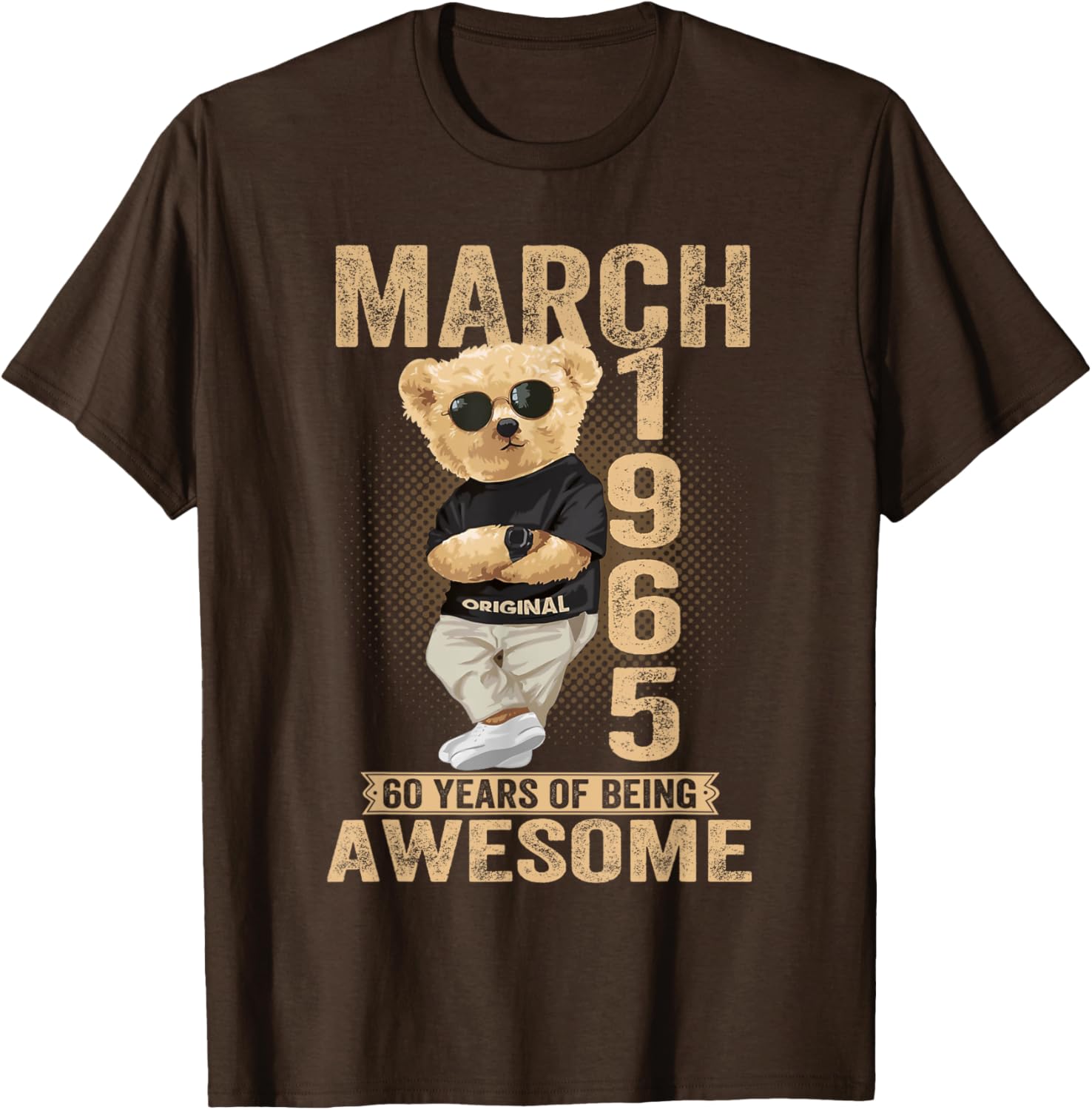 60th Birthday Teddy Bear T-Shirt for Men and Women Born in 1964 - 7