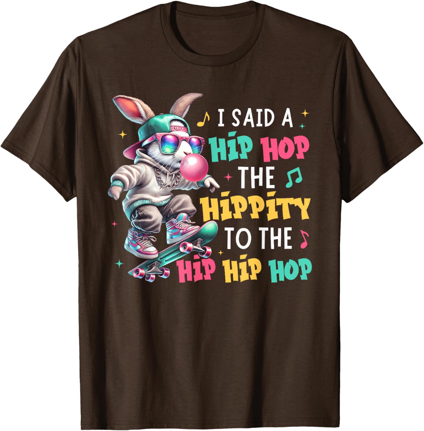 Funny Easter Hip Hop Bunny T-Shirt for Kids and Adults - Celebrate with Style! - 13